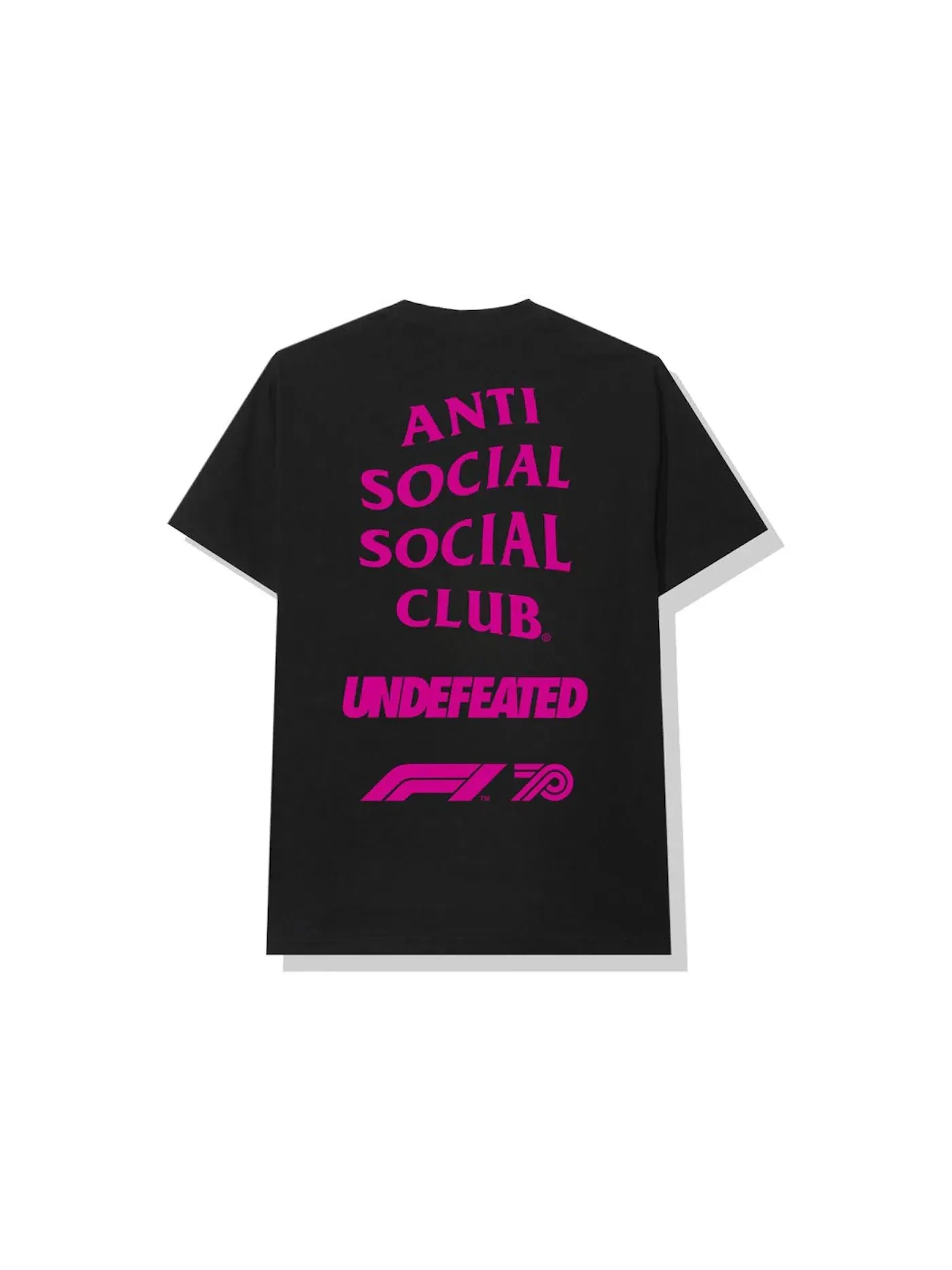 Мужская футболка с принтом Anti Social Social Club UNDFTD X F1 Tee — изображение 1 из 2, черный