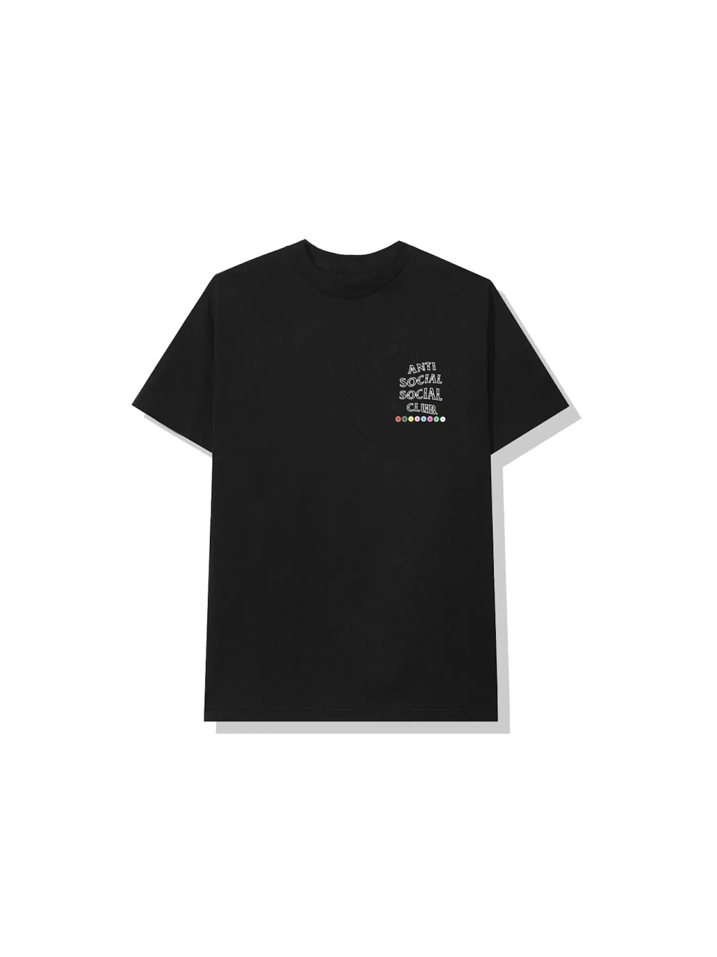 Мужская футболка с принтом Anti Social Social Club Tee — изображение 2 из 2, черный