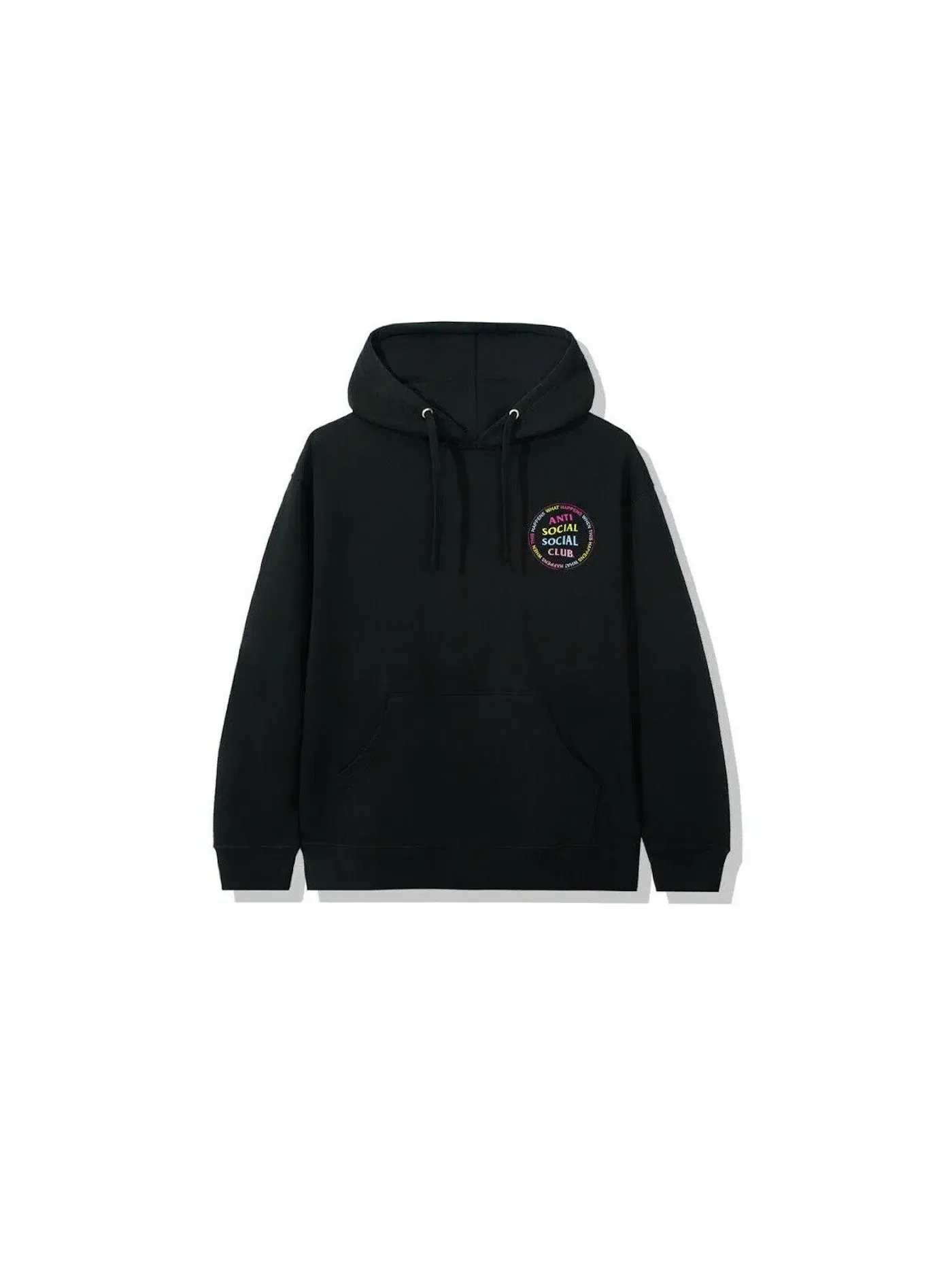 Мужская худи с принтом Anti Social Social Club Hoodie — изображение 2 из 2, черный