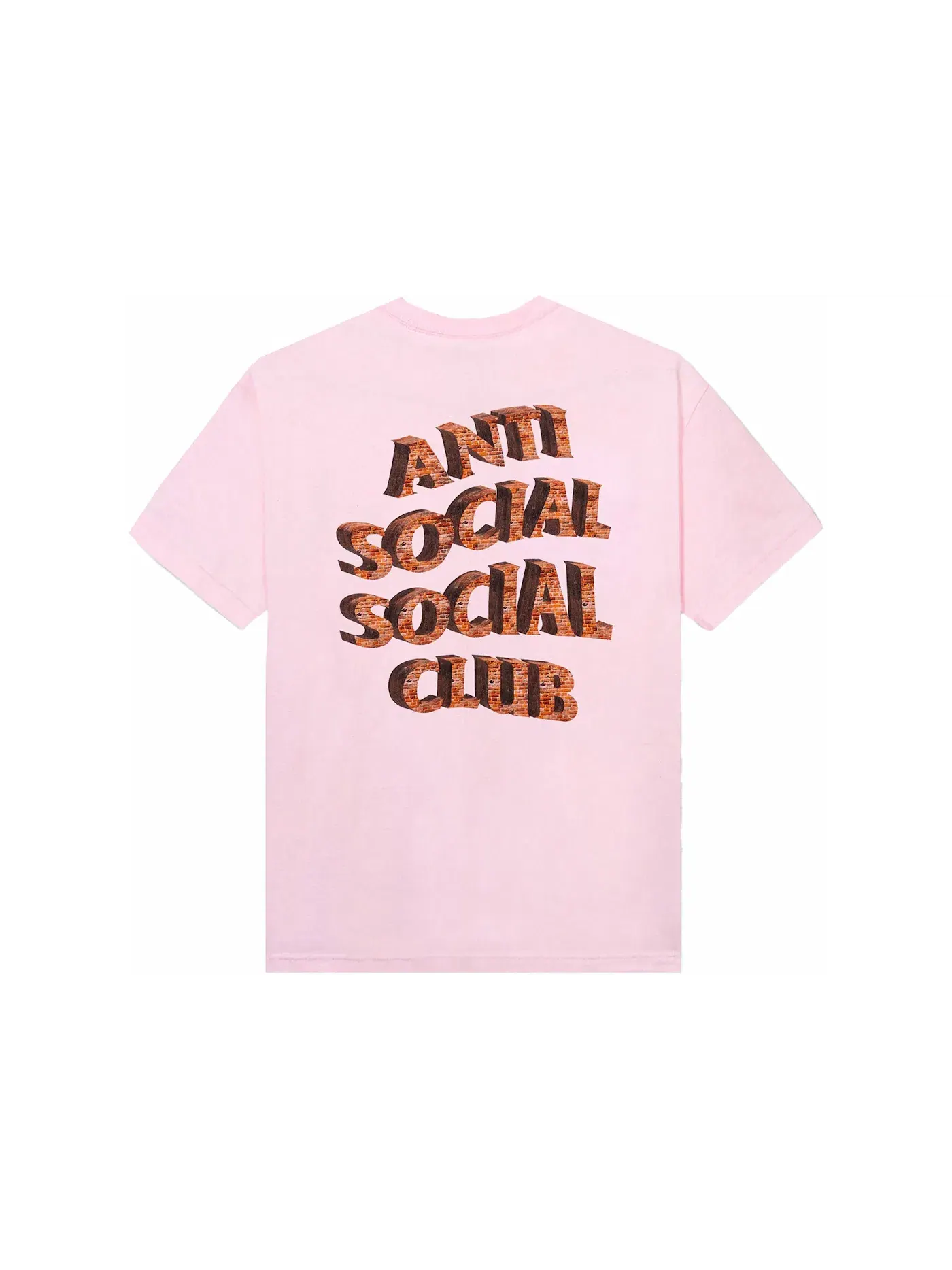 Мужская футболка с принтом Anti Social Social Club Tee — изображение 1 из 1, розовый