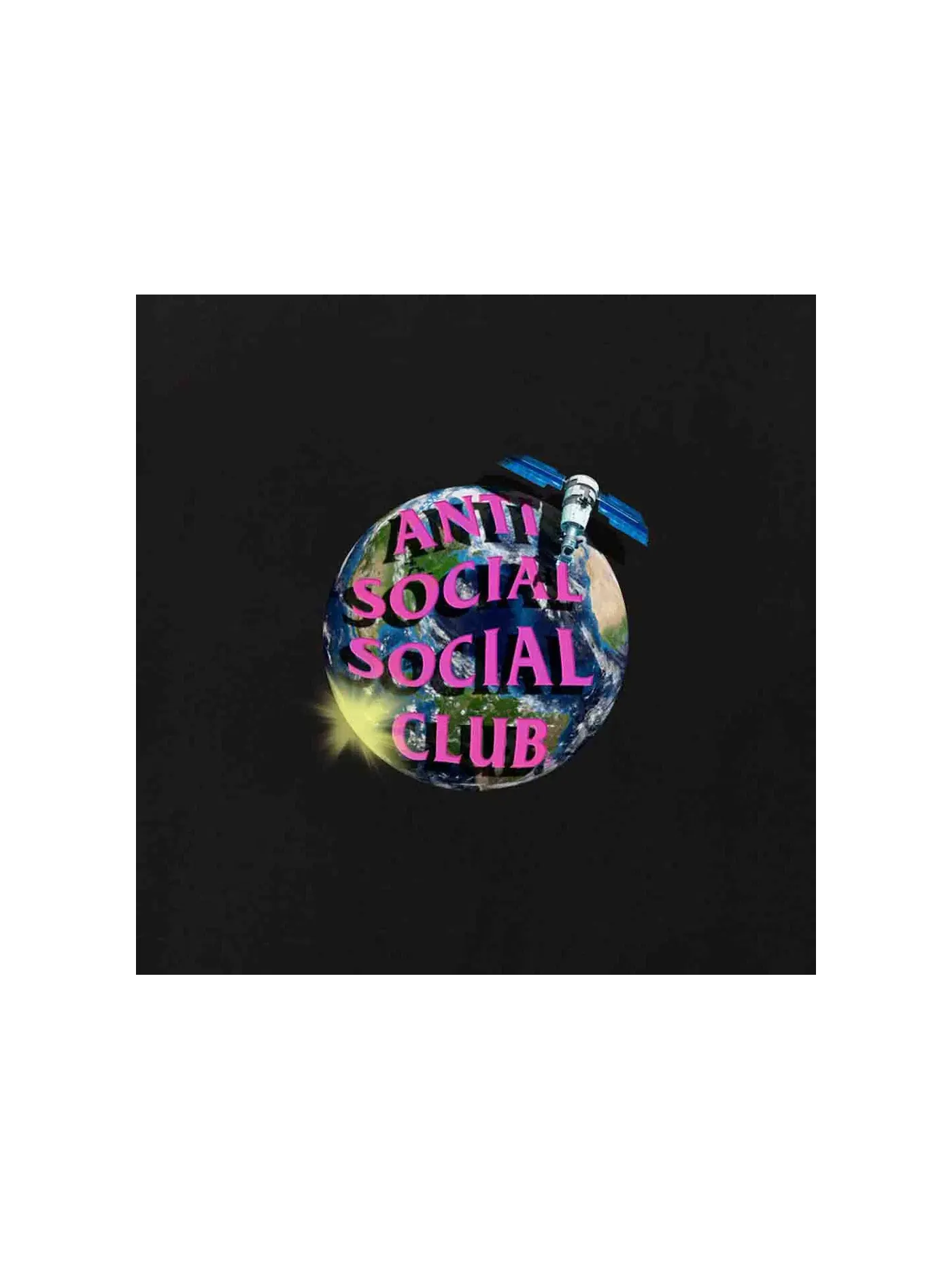 Мужская футболка с принтом Tee Anti Social Social Club — изображение 3 из 3, черный