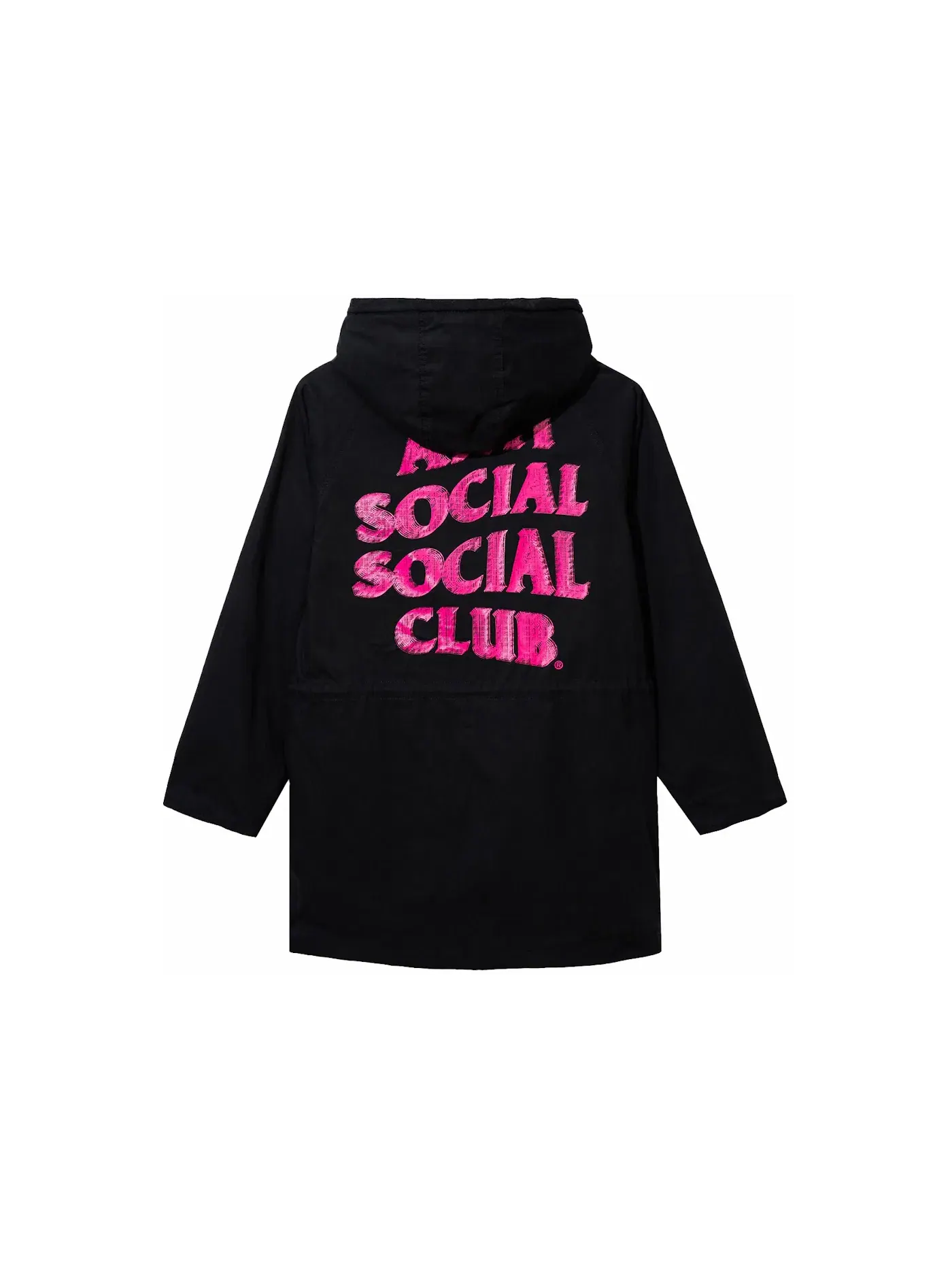 Мужская куртка-парка с капюшоном Anti Social Social Club — изображение 1 из 1, черный