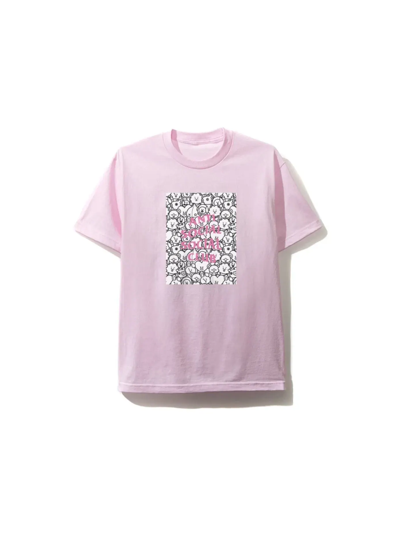 Мужская футболка с принтом Tee (FW19) Anti Social Social Club — изображение 1 из 2, розовый