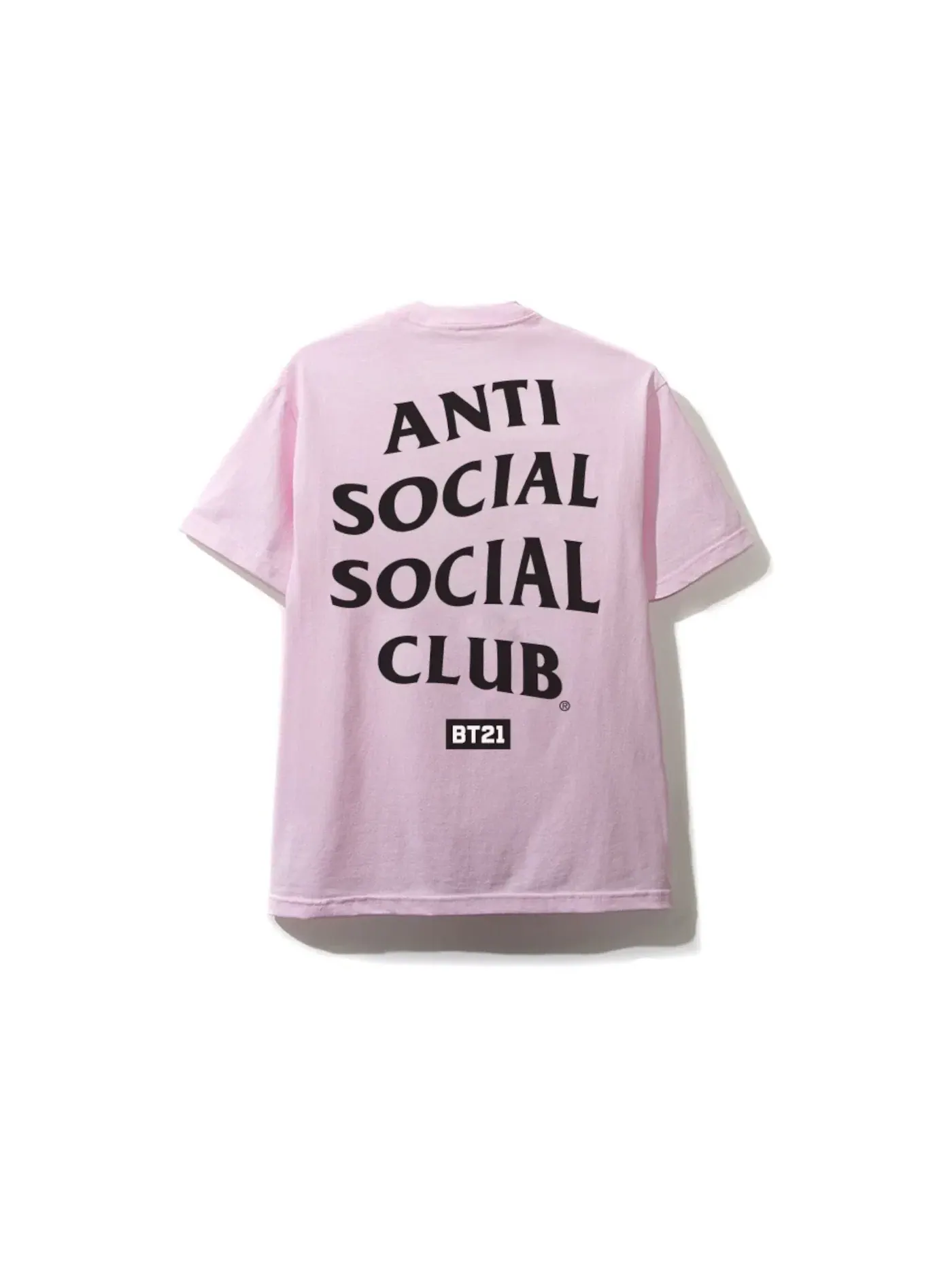 Мужская футболка с принтом Tee (FW19) Anti Social Social Club — изображение 2 из 2, розовый