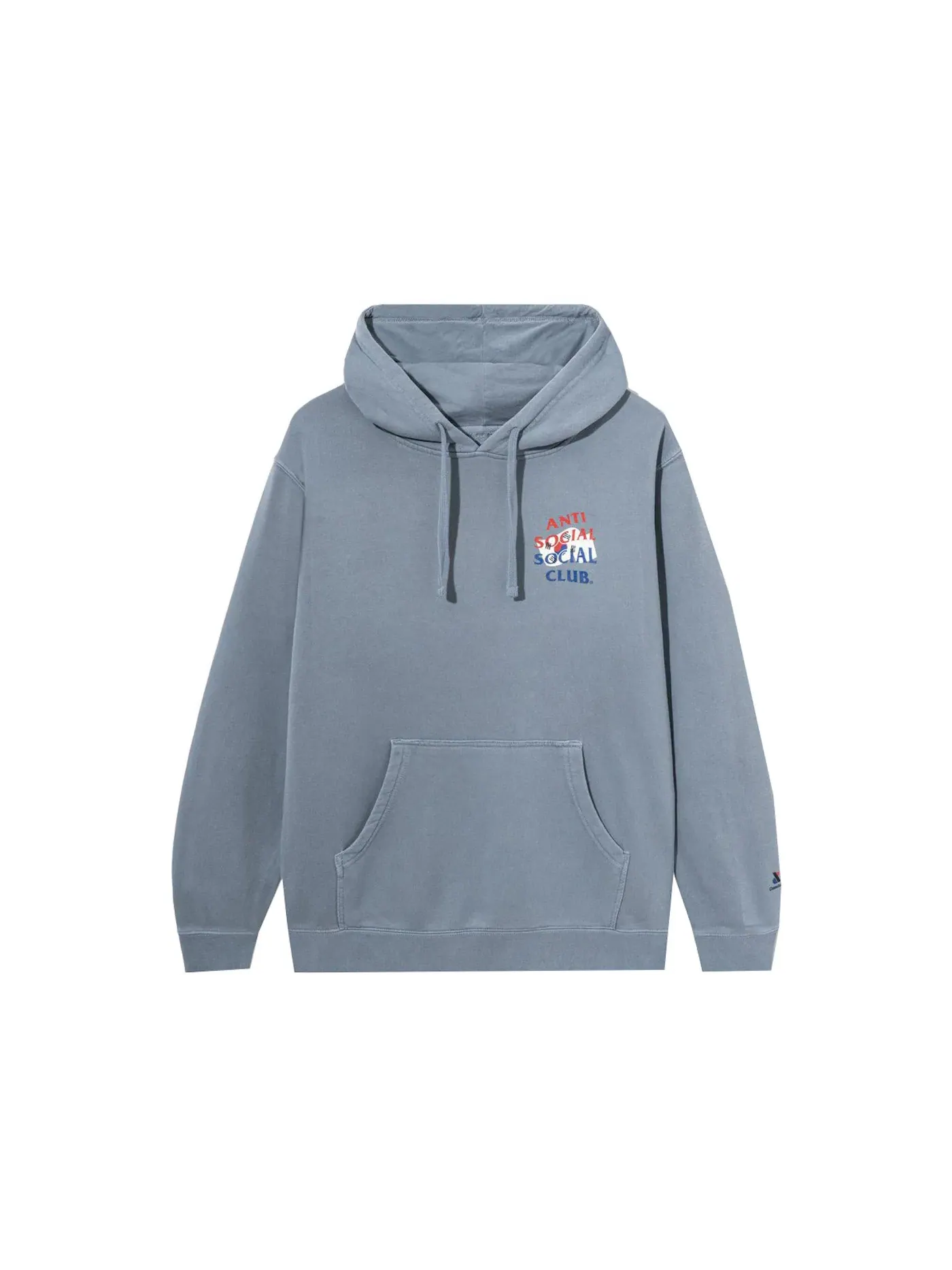 Мужская худи с принтом Anti Social Social Club x Case Study Flag Hoodie — изображение 1 из 3, синий