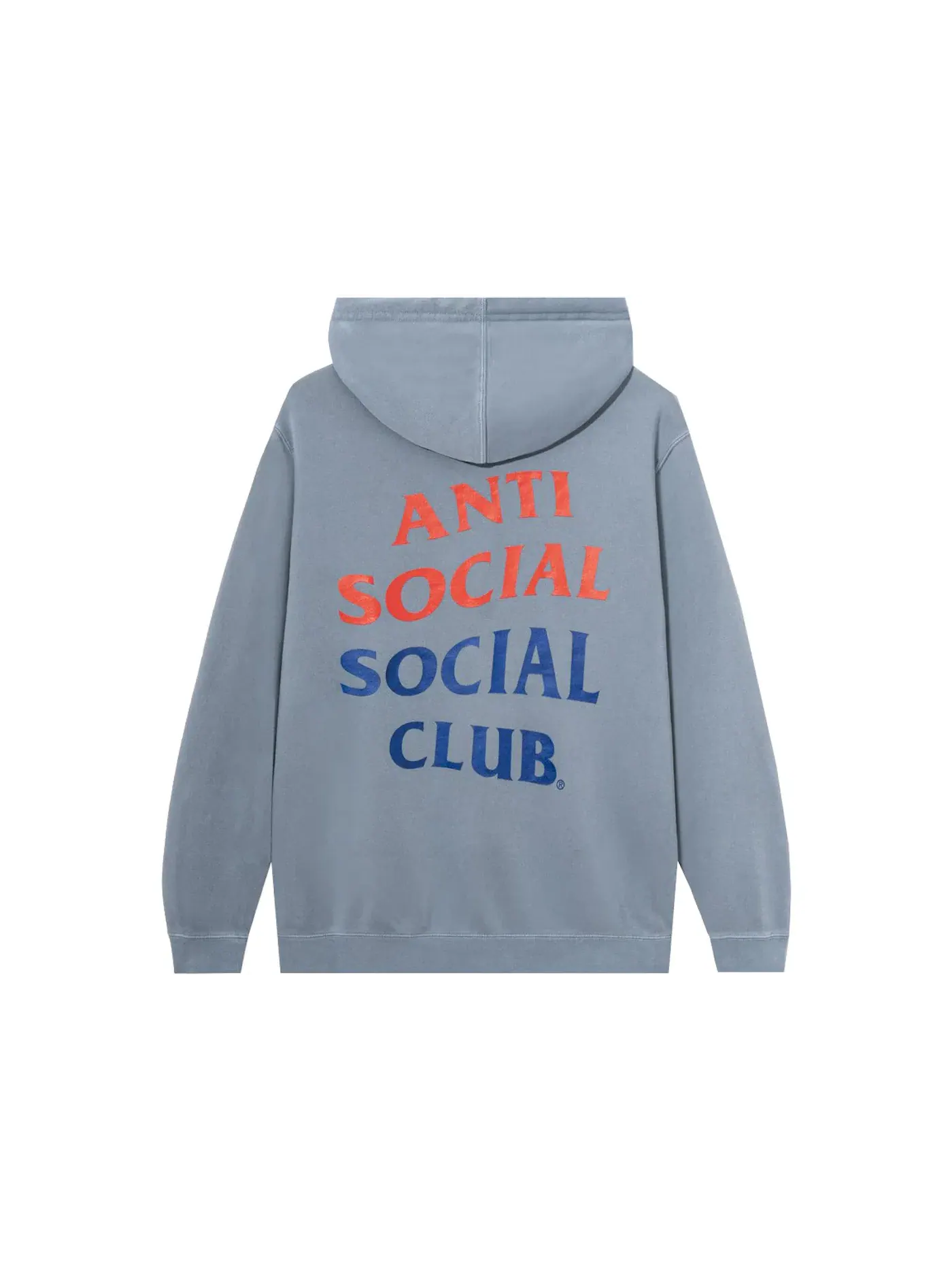 Мужская худи с принтом Anti Social Social Club x Case Study Flag Hoodie — изображение 2 из 3, синий