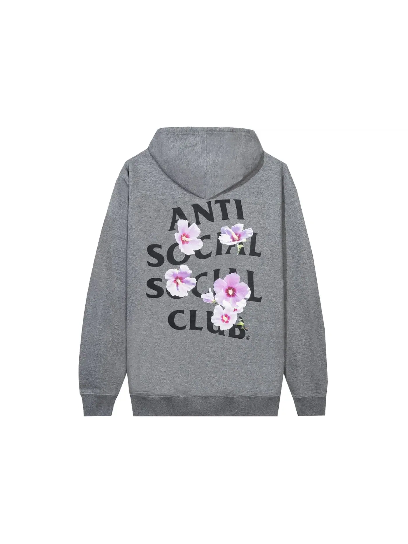 Мужская худи с принтом Anti Social Social Club x Case Study Flag — изображение 2 из 3, серый