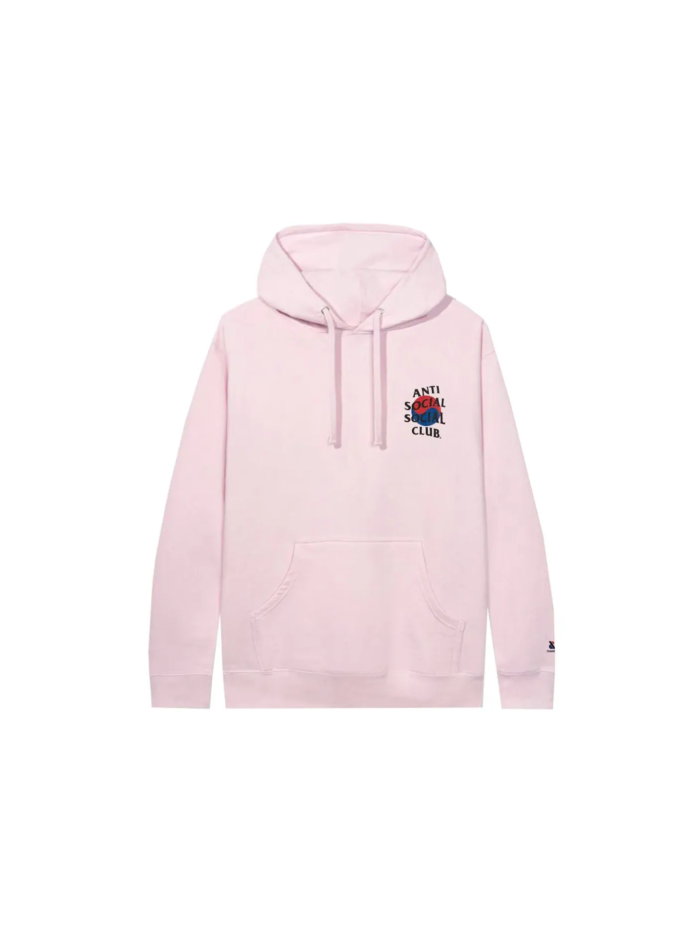 Мужская худи с принтом Anti Social Social Club x Case Study Flag Hoodie — изображение 1 из 3, розовый