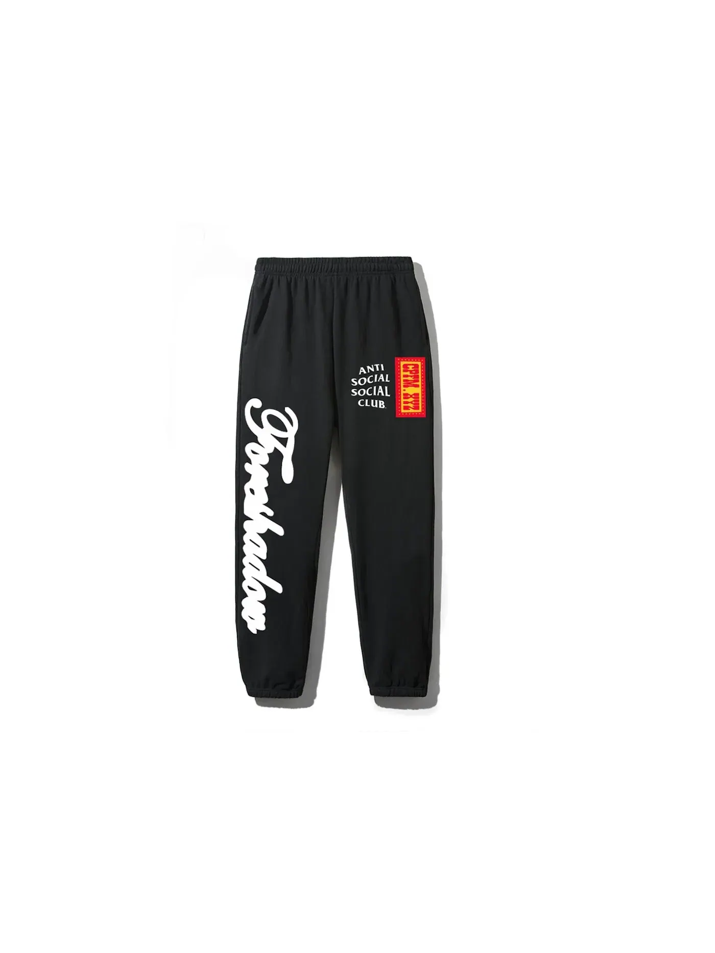 Мужские спортивные штаны с принтом Anti Social Social Club Sweatpants — изображение 1 из 1, черный