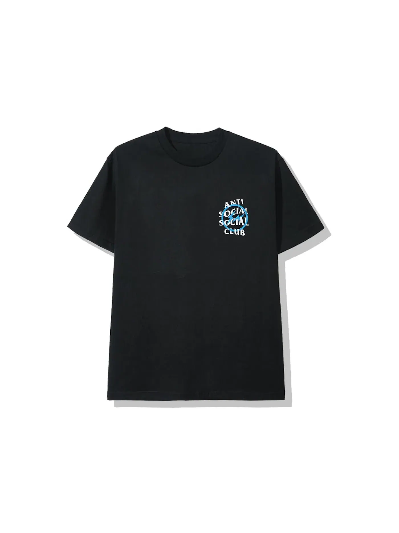 Мужская футболка с принтом Anti Social Social Club x Fragment Blue Bolt Tee — изображение 1 из 2, черный