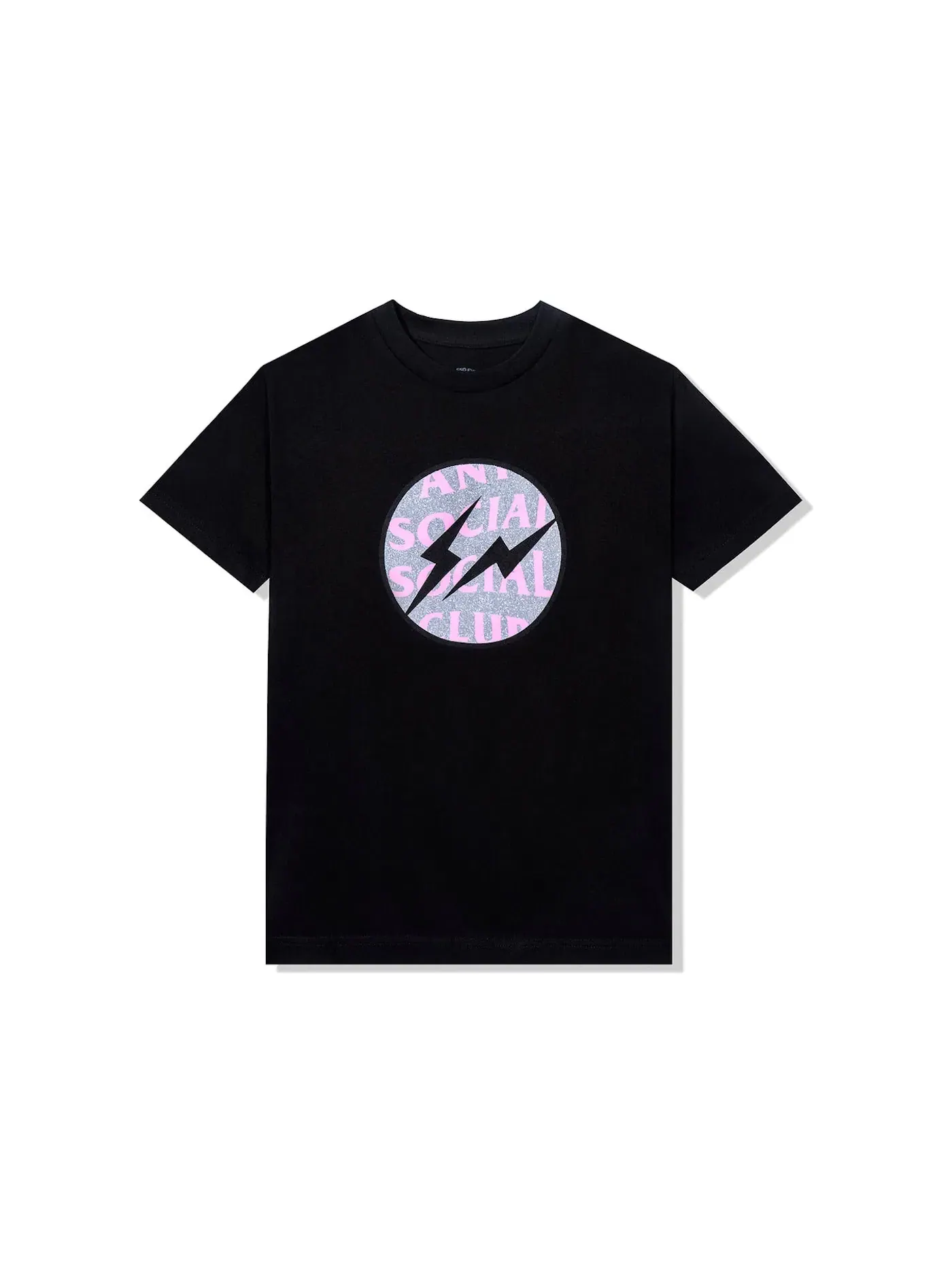 Мужская футболка с принтом Anti Social Social Club x Fragment Called Interference Tee (FW22) Black — изображение 1 из 2