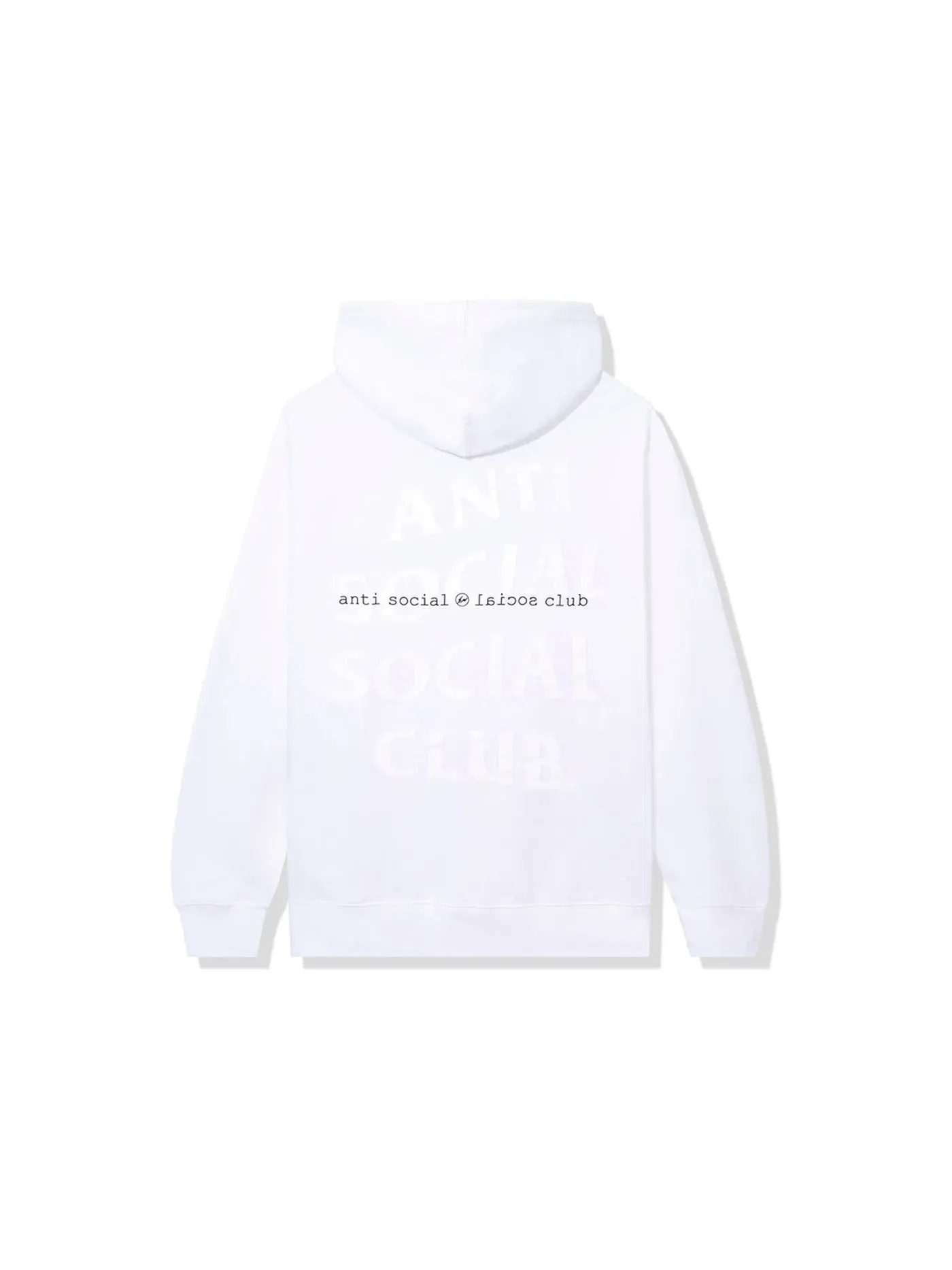 Мужской худи с принтом Fragment White Anti Social Social Club — изображение 2 из 2, белый