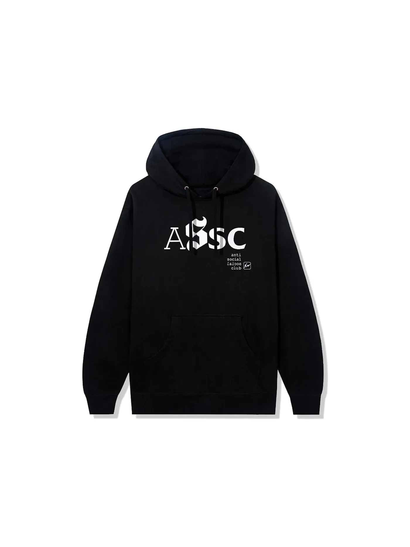 Мужской худи с принтом Anti Social Social Club x Fragment Type A Hoodie (FW22) — изображение 1 из 2, черный
