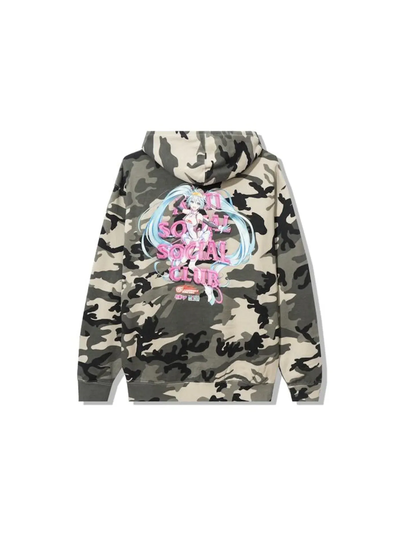 Мужская худи с камуфляжным принтом Hoodie Anti Social Social Club — изображение 1 из 2