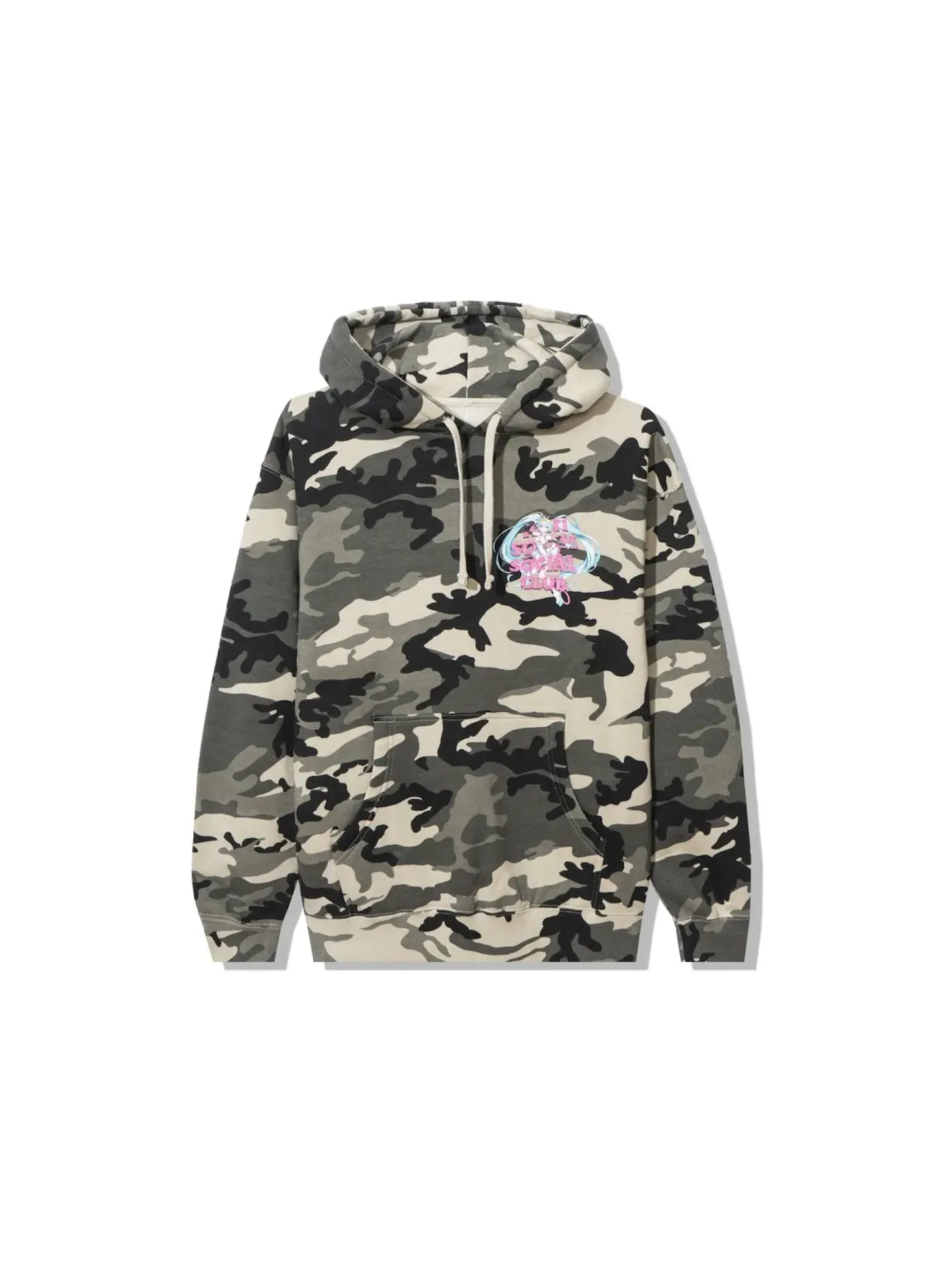 Мужская худи с камуфляжным принтом Hoodie Anti Social Social Club — изображение 2 из 2