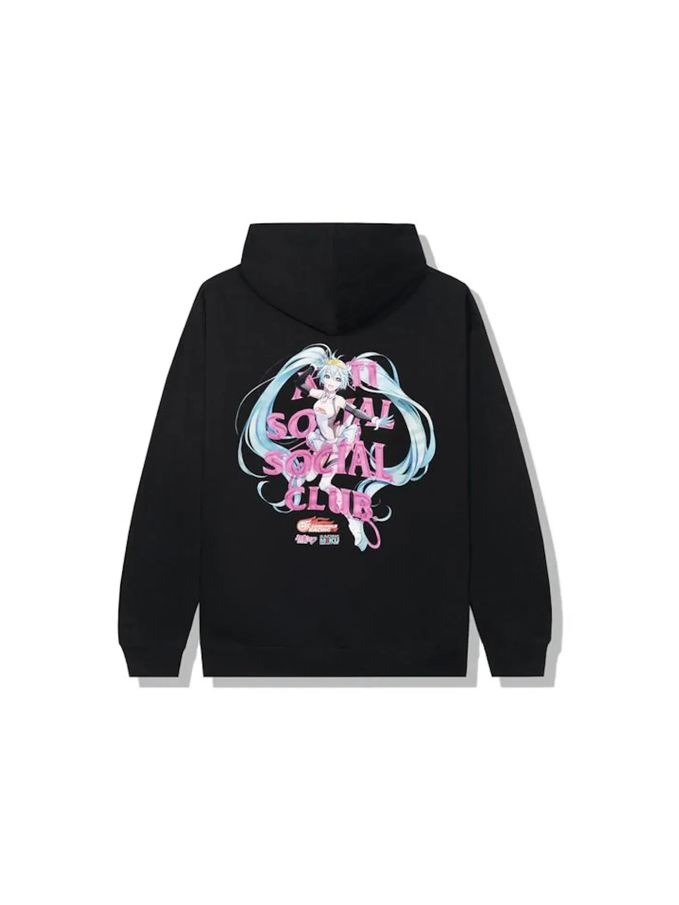 Мужская худи с принтом Hoodie Anti Social Social Club — изображение 1 из 2, черный