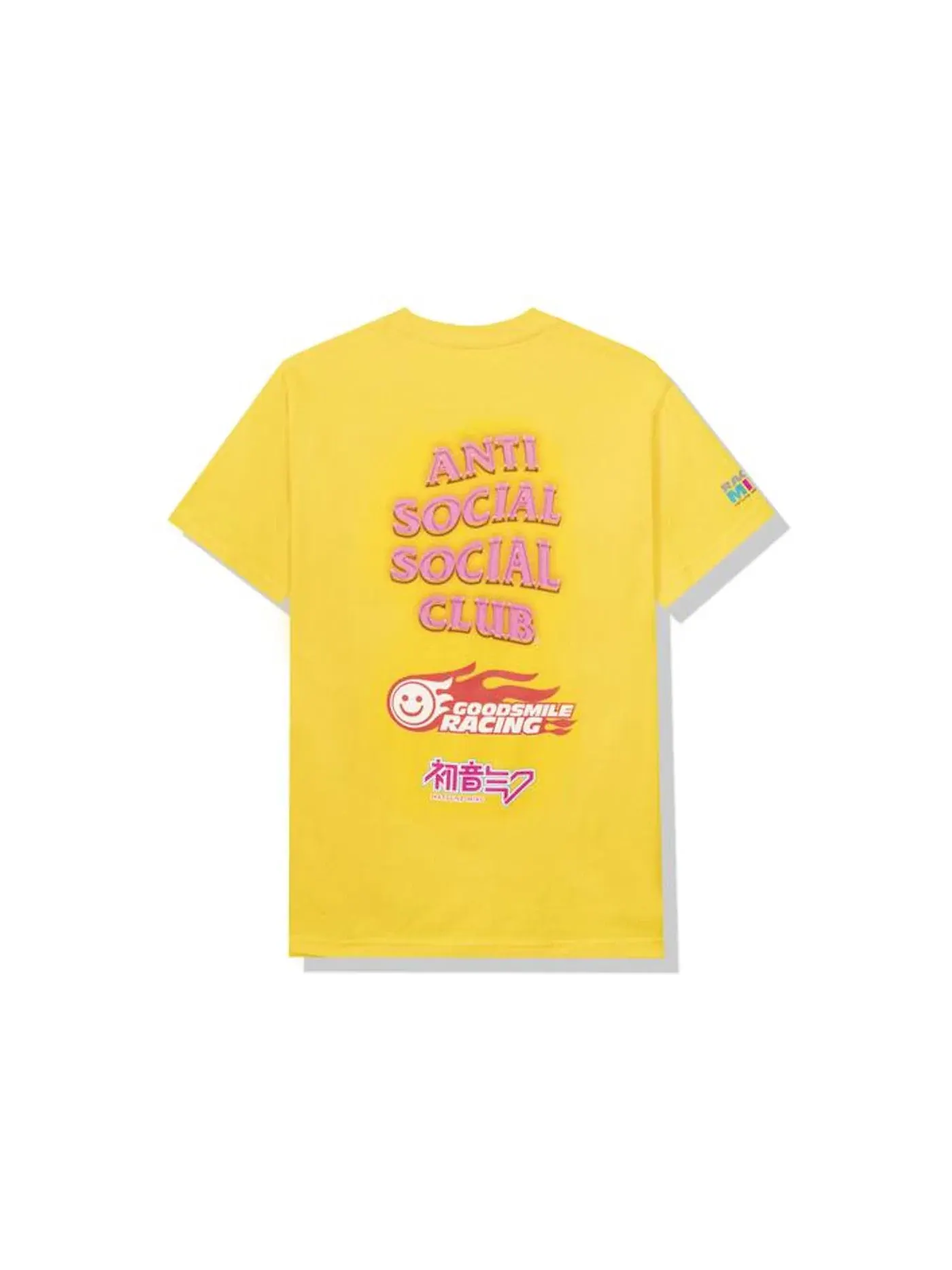 Мужская футболка с принтом Logo T-shirt Anti Social Social Club — изображение 1 из 2, желтый
