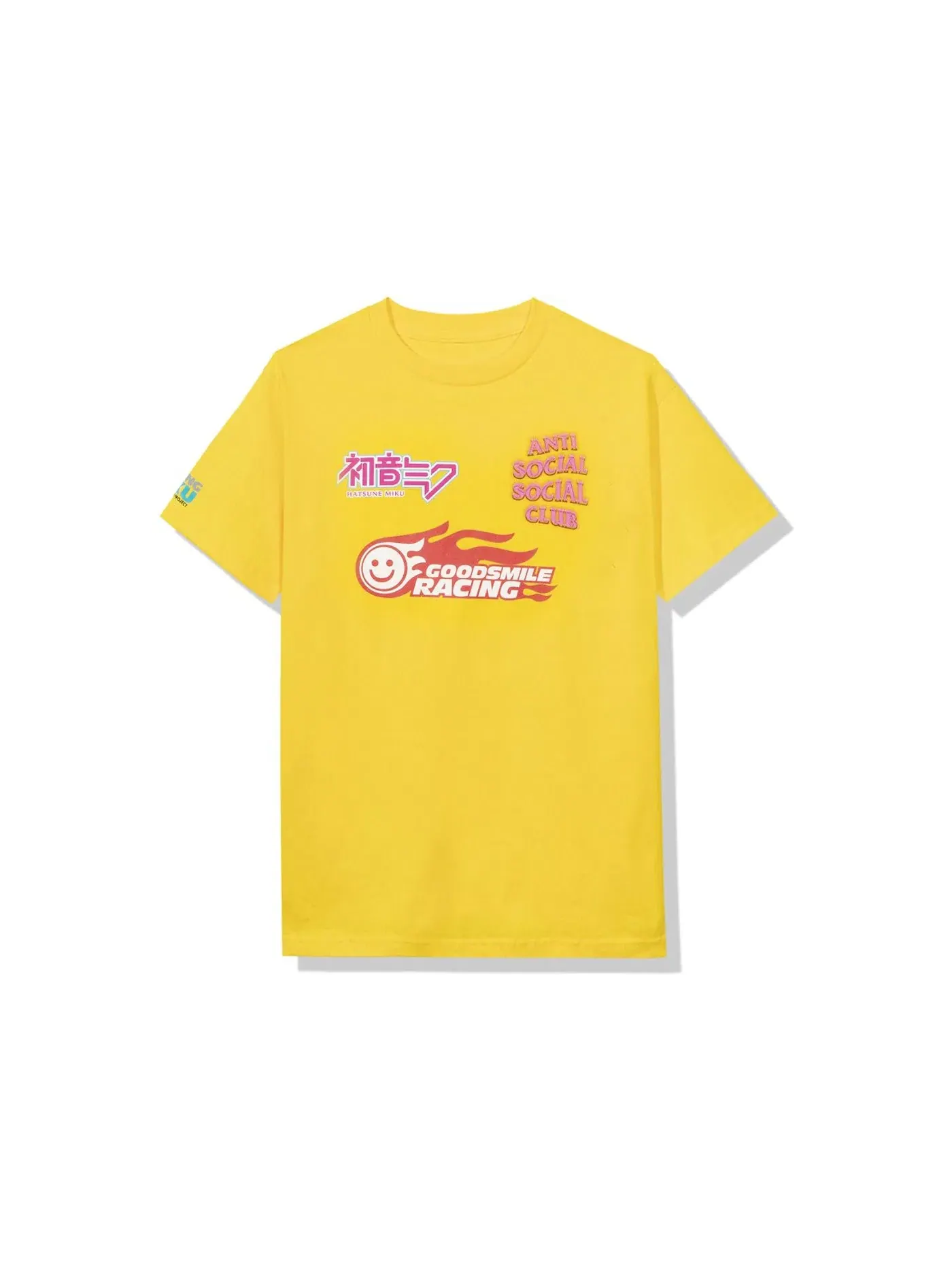 Мужская футболка с принтом Logo T-shirt Anti Social Social Club — изображение 2 из 2, желтый