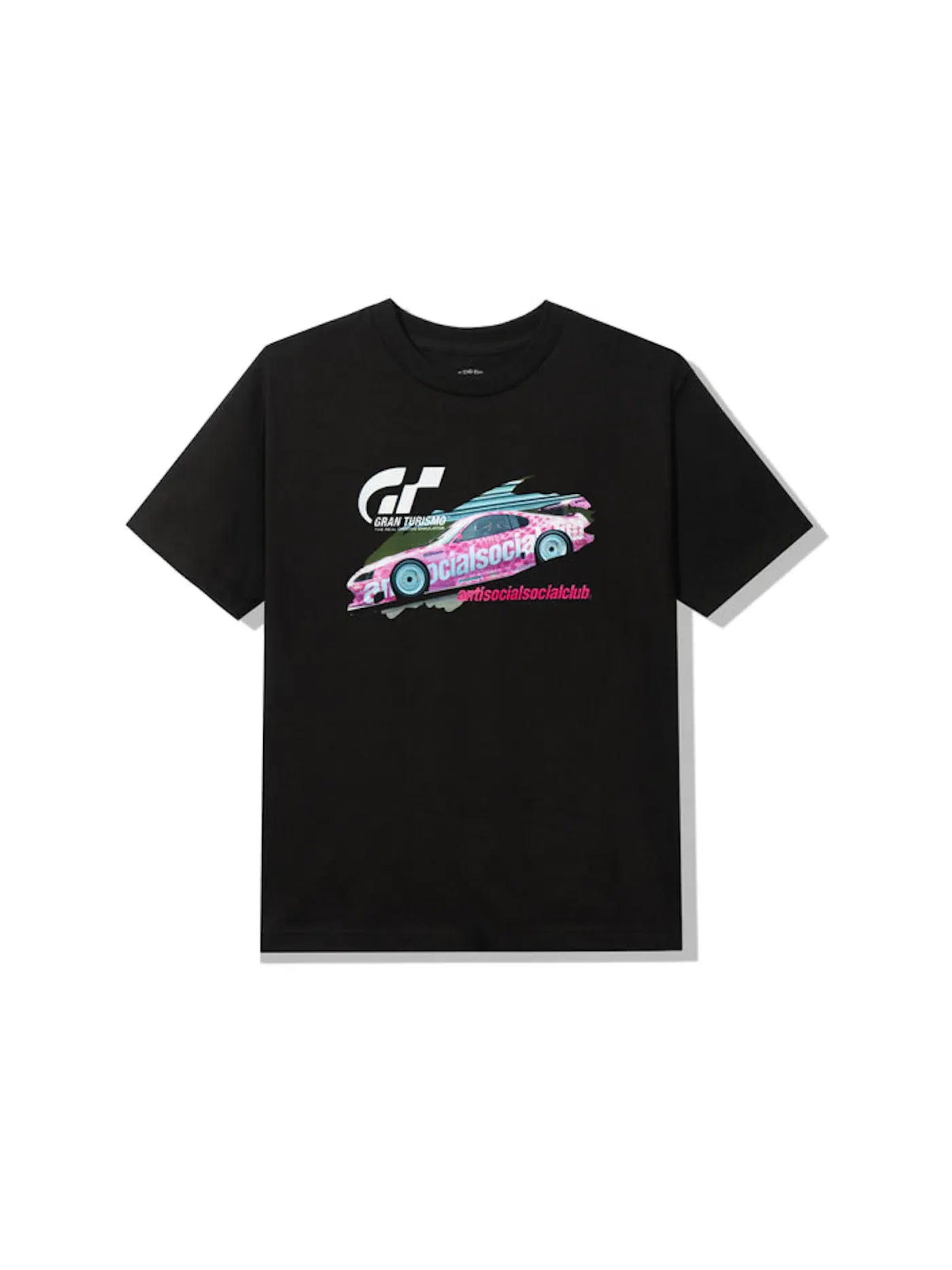 Мужская футболка с принтом Anti Social Social Club x Gran Turismo GT500 T-shirt — изображение 1 из 2, черный