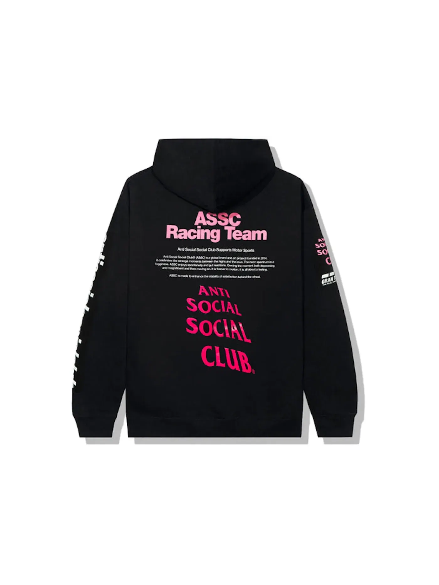 Мужская худи с принтом Anti Social Social Club x Gran Turismo Hoodie — изображение 1 из 2, черный