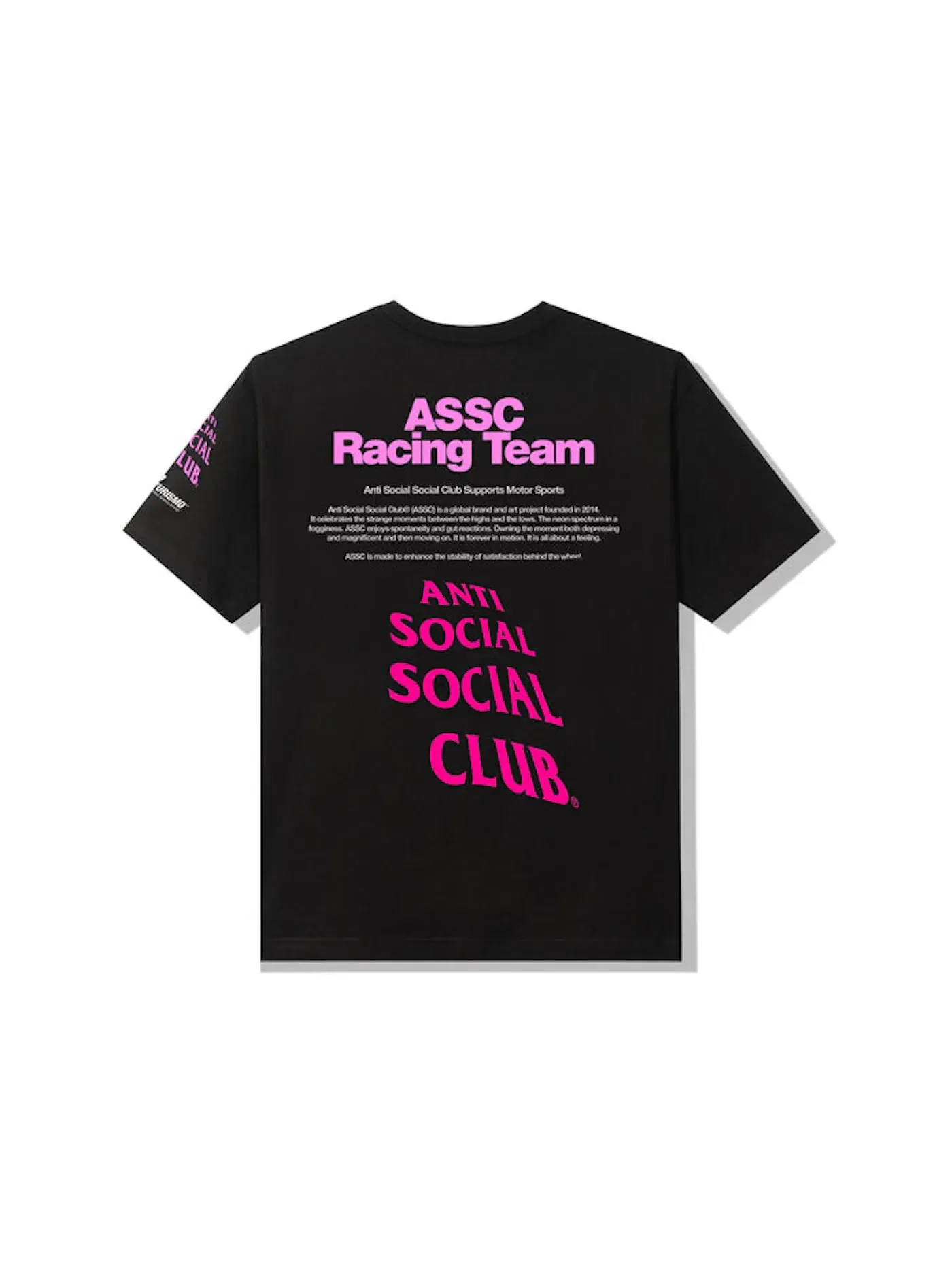 Мужская футболка с принтом Anti Social Social Club x Gran Turismo Logo T-shirt — изображение 2 из 2, черный