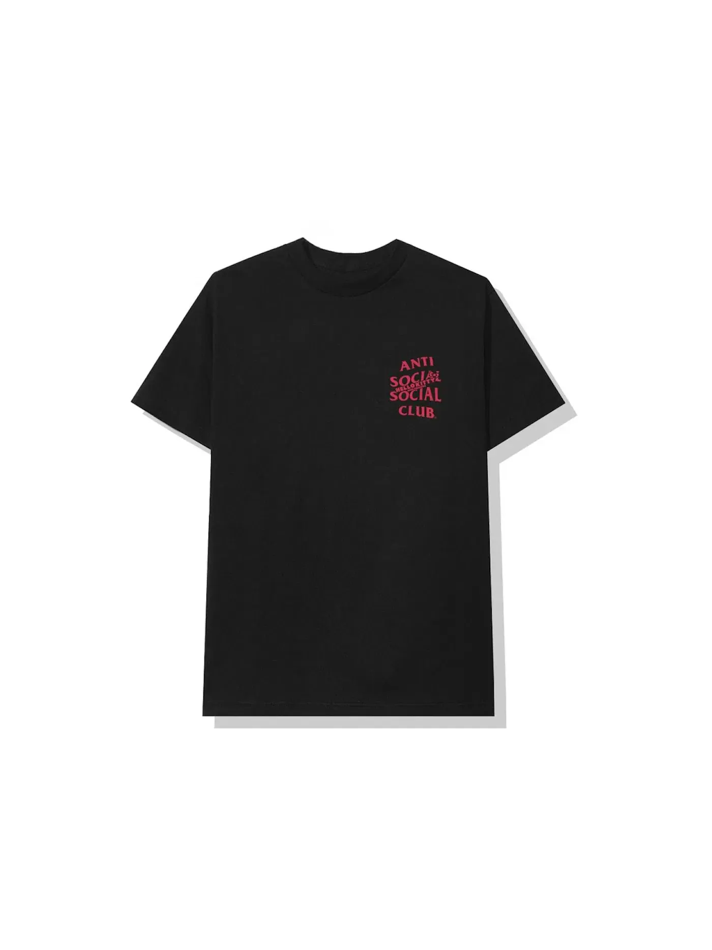 Мужская футболка с принтом Anti Social Social Club x Hello Kitty and Friends Tee — изображение 2 из 2, черный