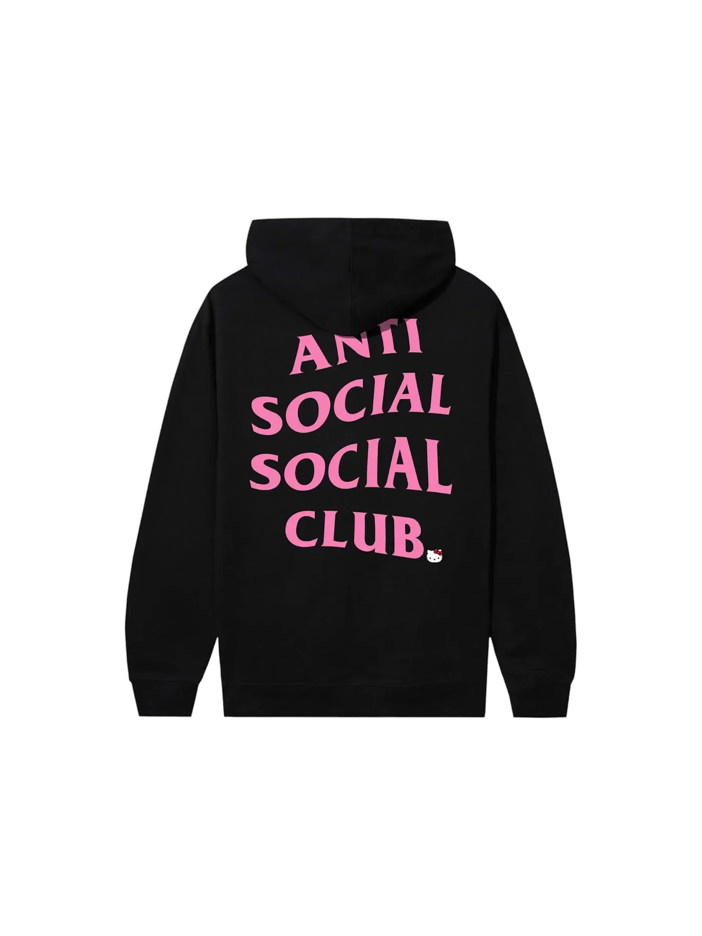 Мужской худи с принтом Anti Social Social Club x Hello Kitty Racing Hoodie — изображение 2 из 2, черный