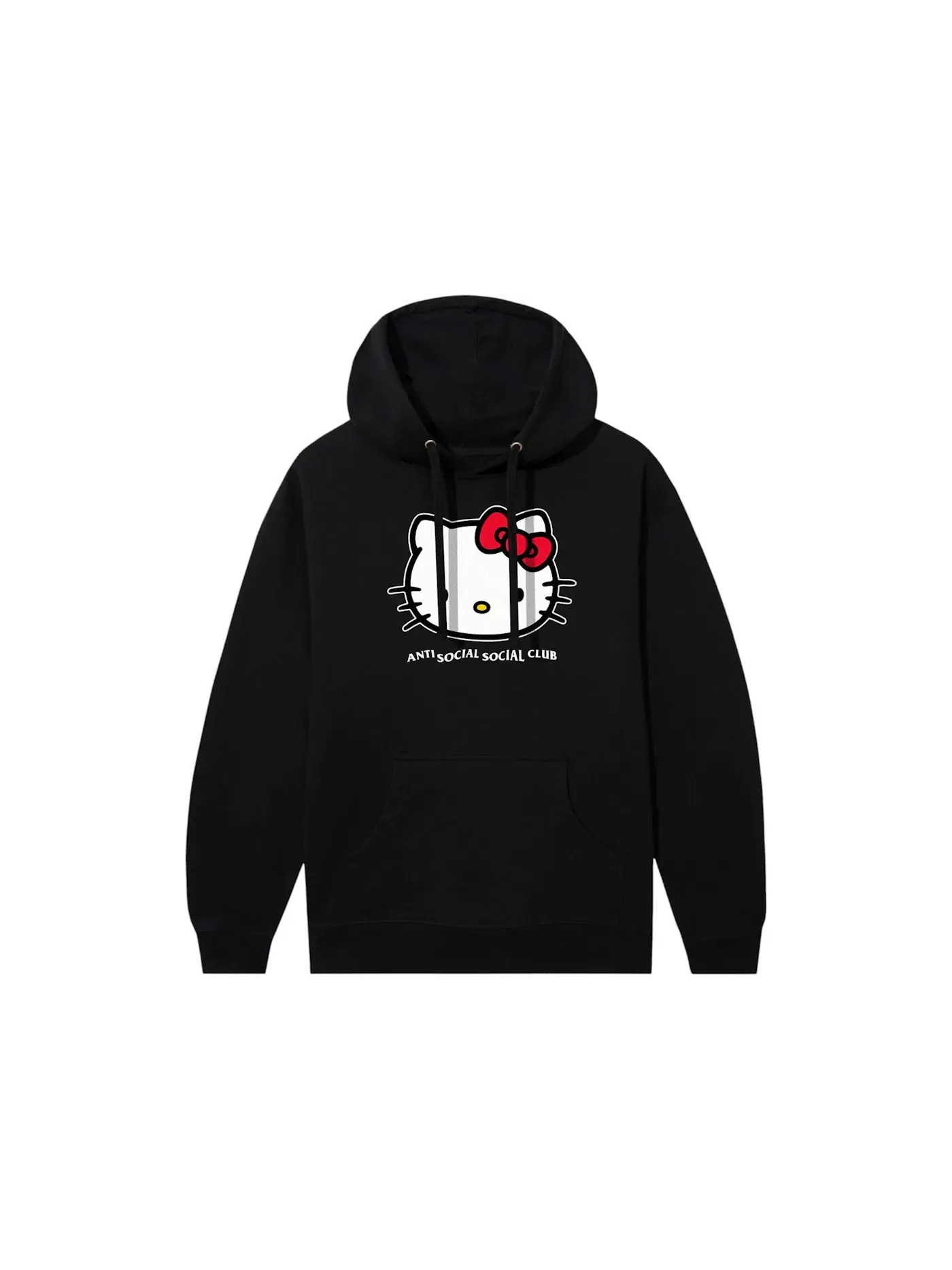 Мужская худи с принтом Anti Social Social Club x Hello Kitty Weird — изображение 1 из 2, черный
