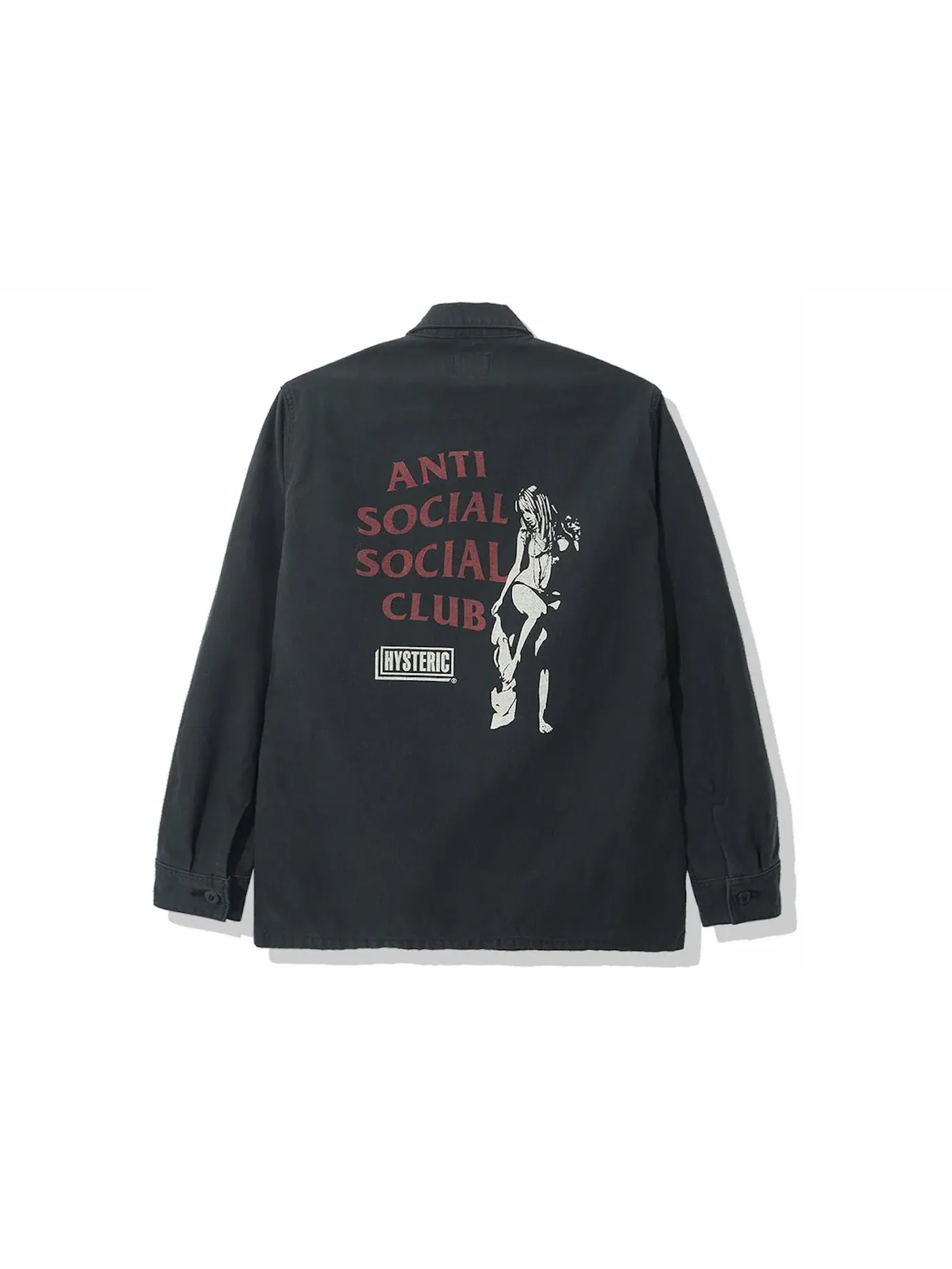 Мужская куртка с длинным рукавом BDU Anti Social Social Club — изображение 1 из 2, черный