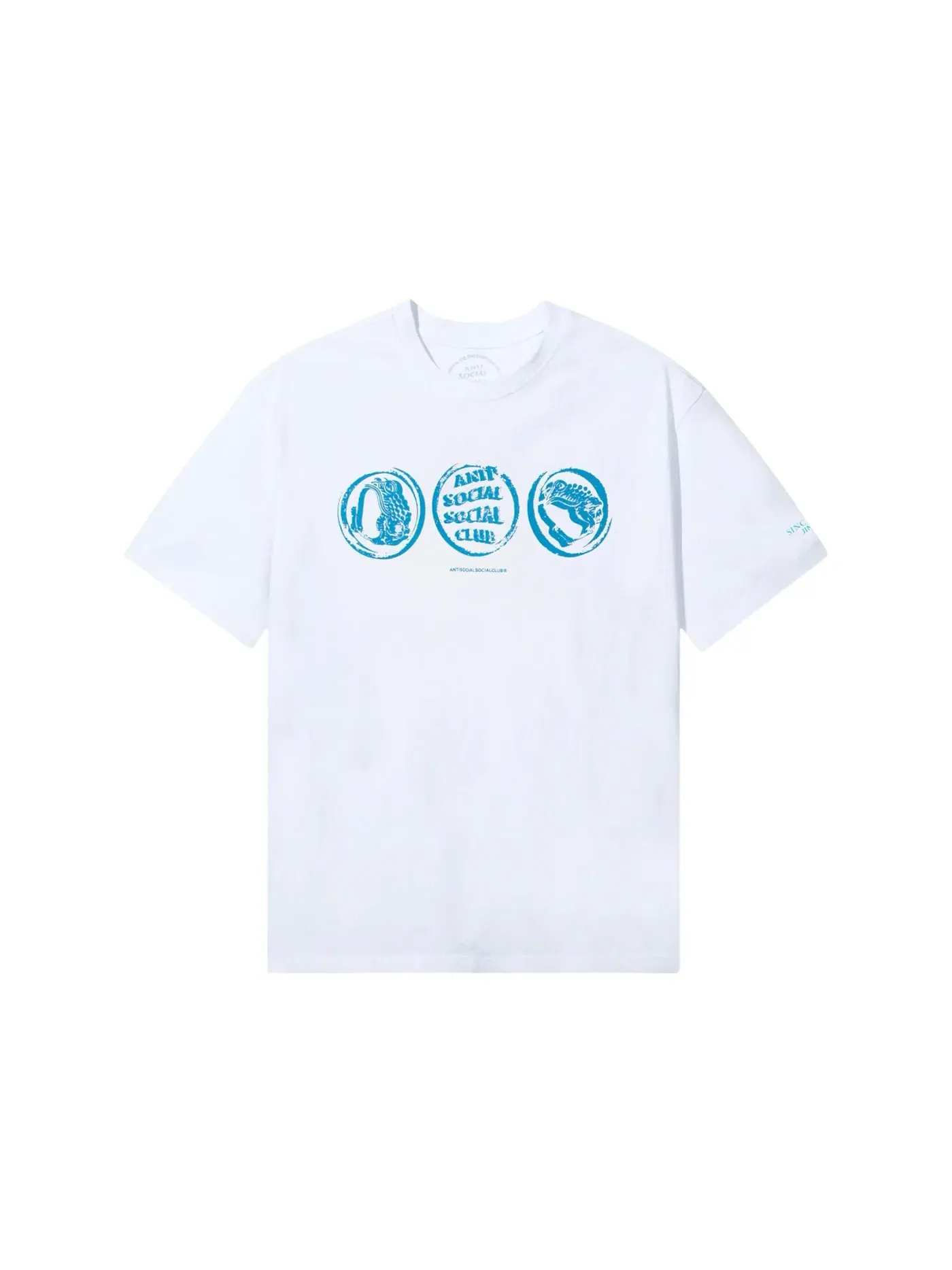 Мужская футболка с принтом Anti Social Social Club x Jinro Two Glasses Of Soju Tee — изображение 1 из 2, белый
