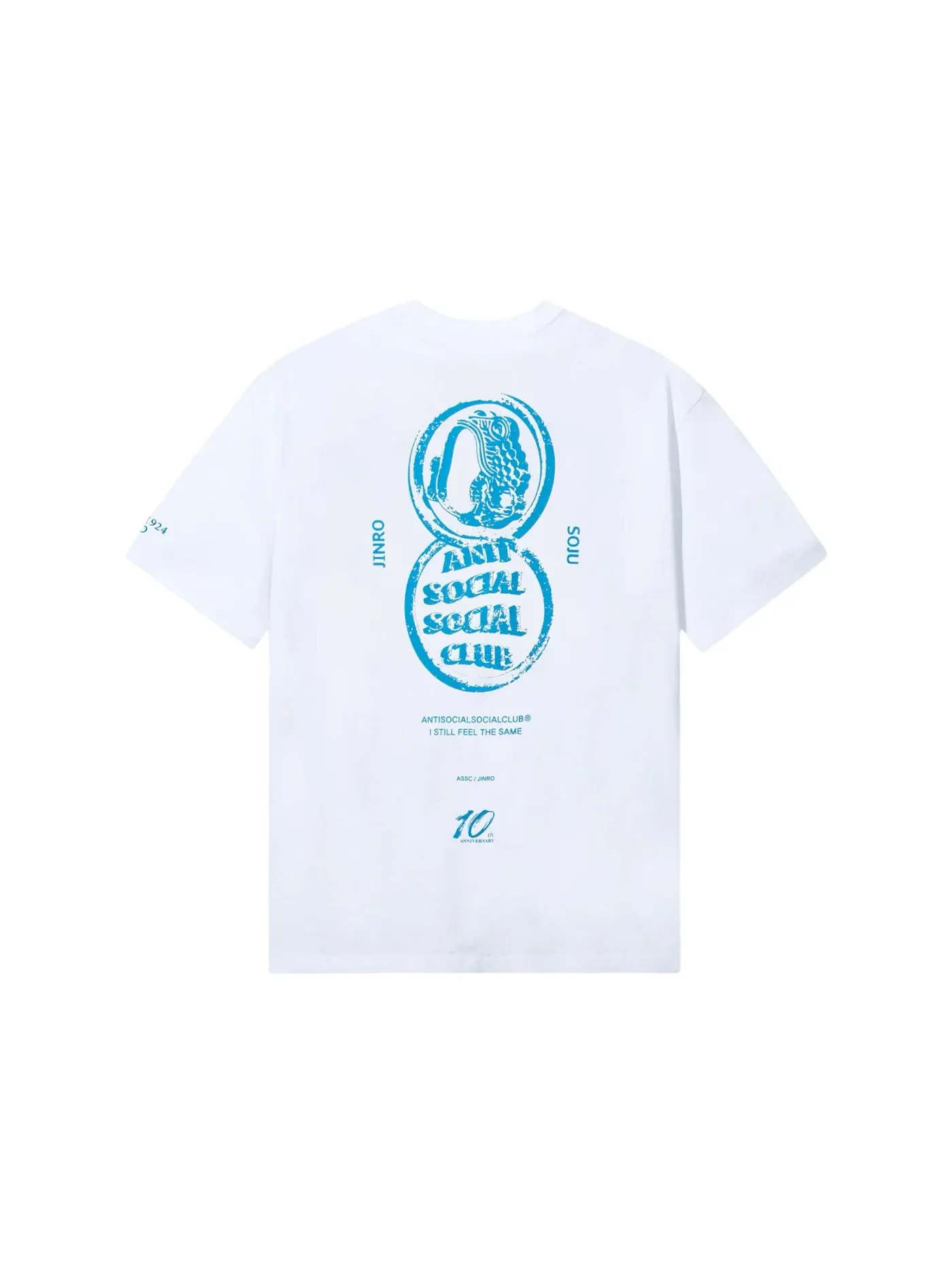 Мужская футболка с принтом Anti Social Social Club x Jinro Two Glasses Of Soju Tee — изображение 2 из 2, белый