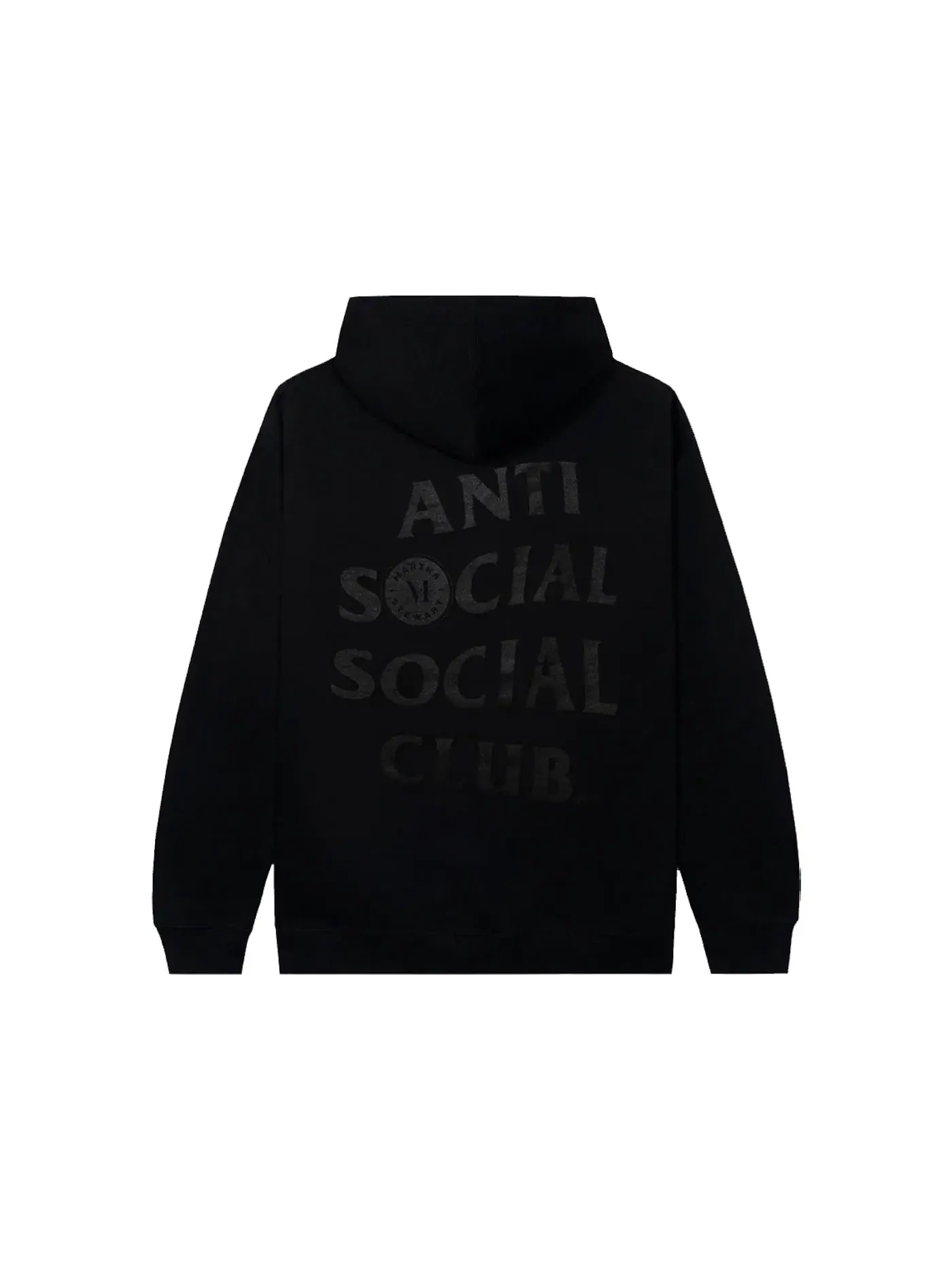 Мужской худи с принтом Anti Social Social Club — изображение 2 из 2, черный