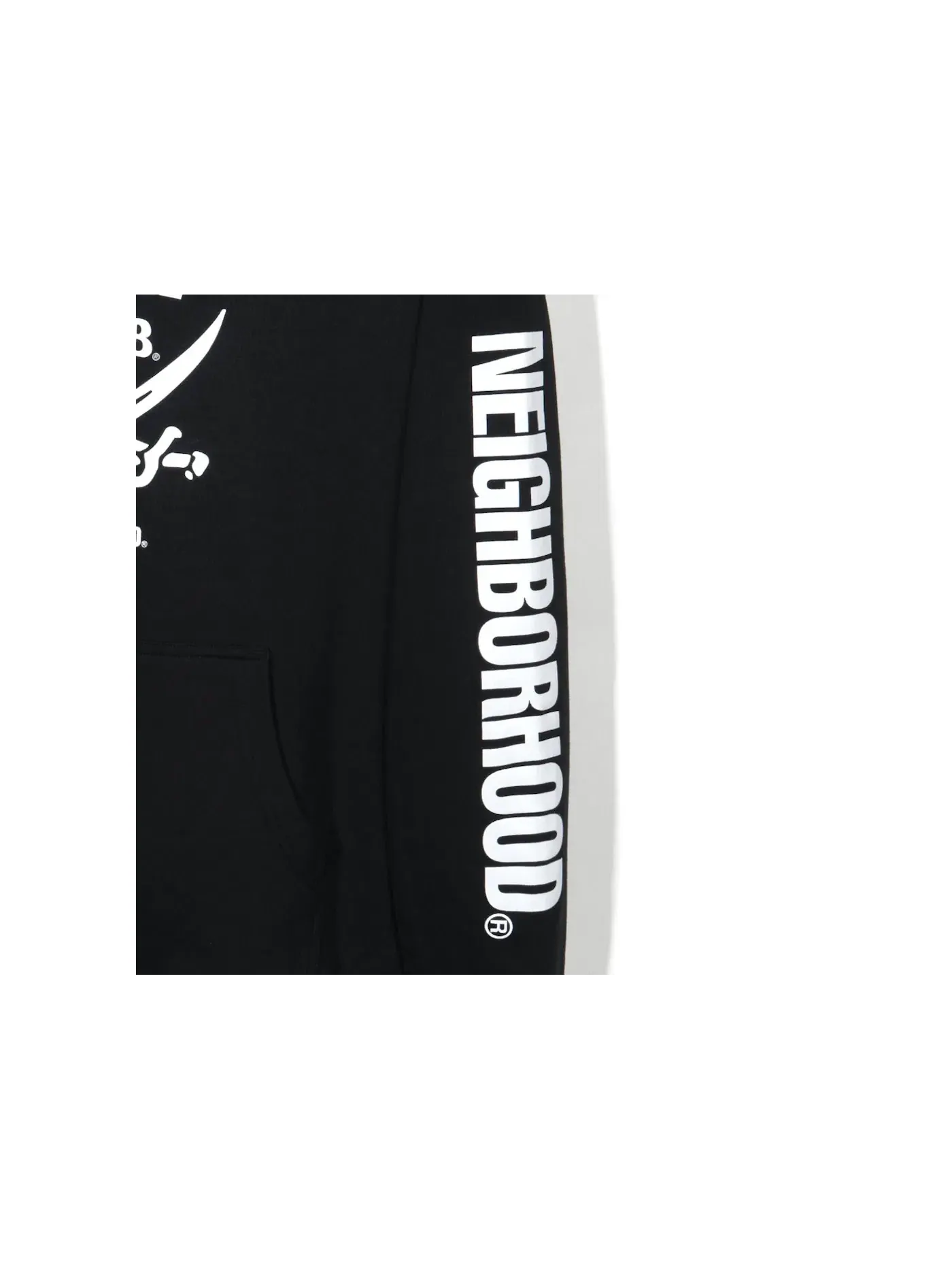 Мужской худи с принтом Anti Social Social Club x Neighborhood 6IX Black Hoodie — изображение 3 из 3, черный