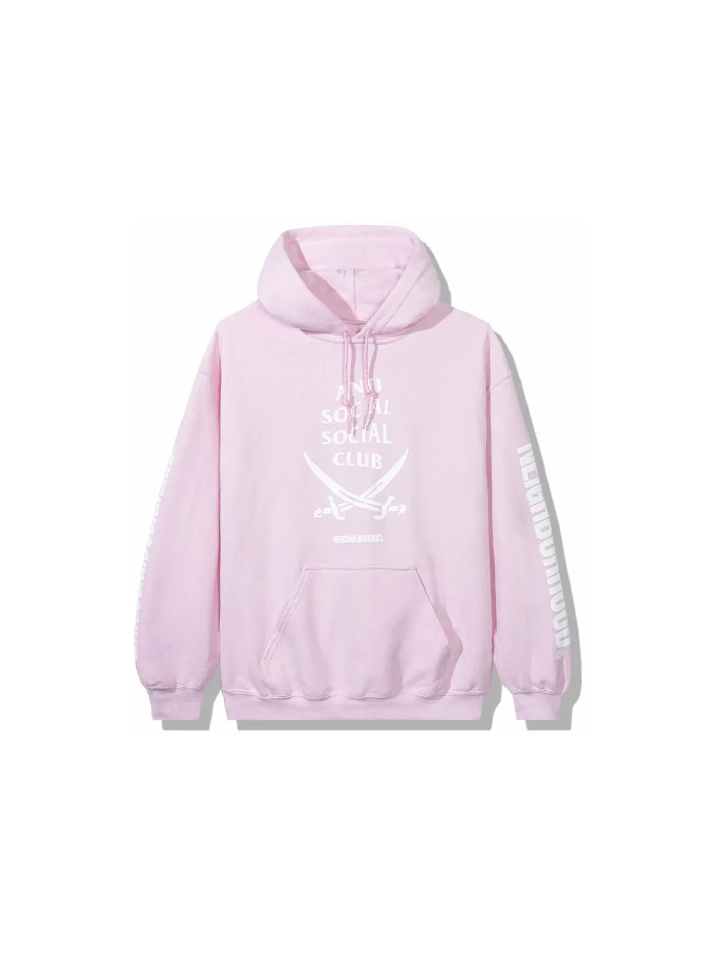Мужская худи Pink Hoodie Anti Social Social Club — изображение 1 из 3, розовый