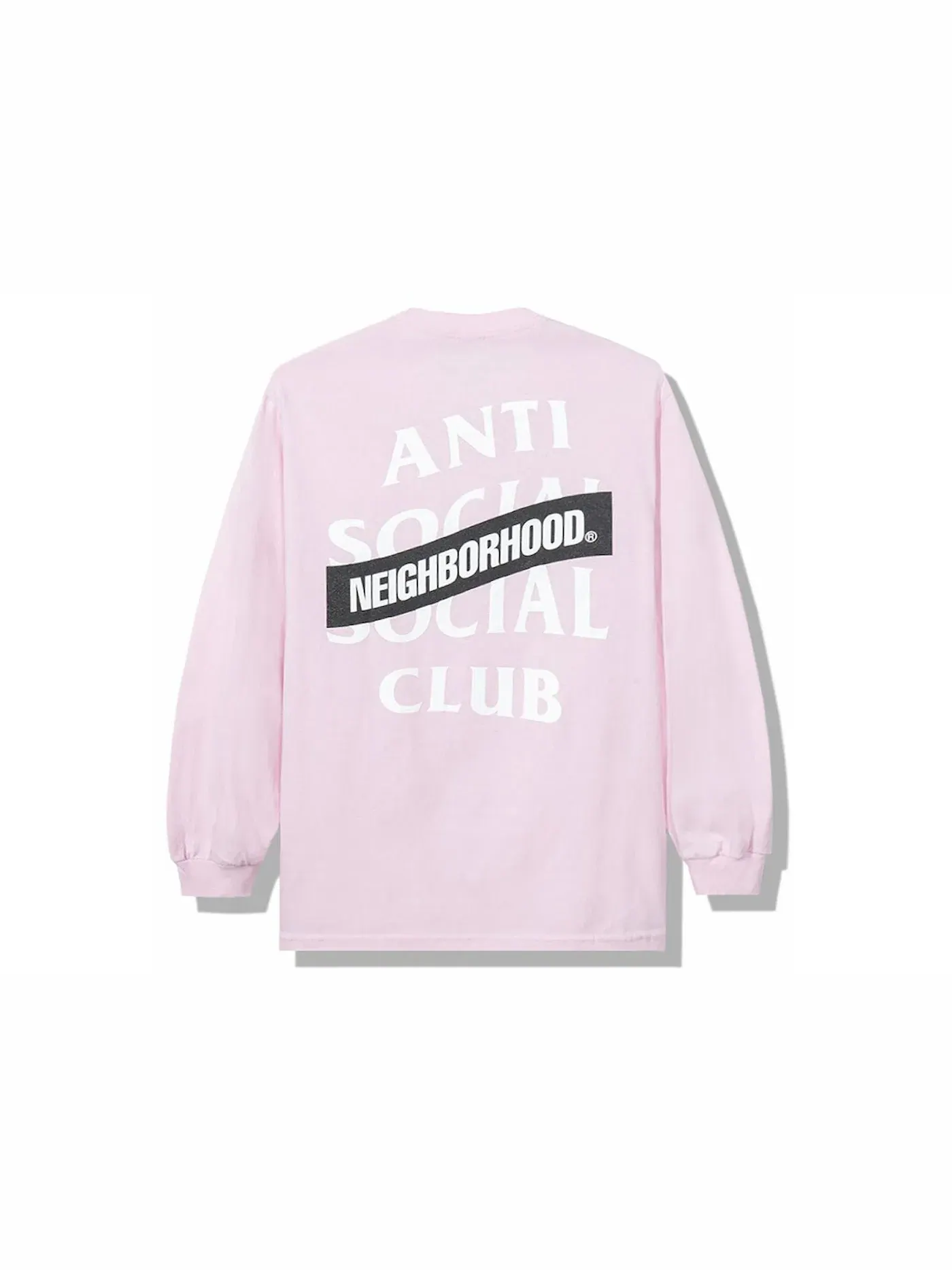 Мужская футболка с длинным рукавом Anti Social Social Club x Neighborhood AW05 Longsleeve Tee — изображение 1 из 2, розовый