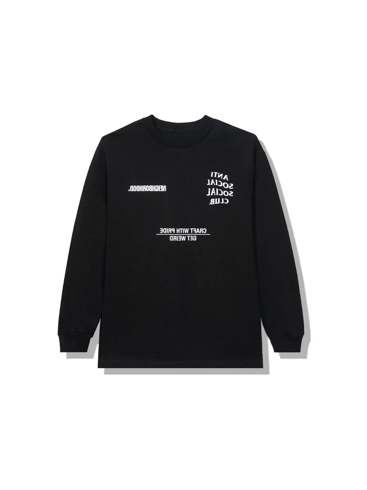Мужская футболка с длинным рукавом Longsleeve Tee Anti Social Social Club — изображение 2 из 2, черный