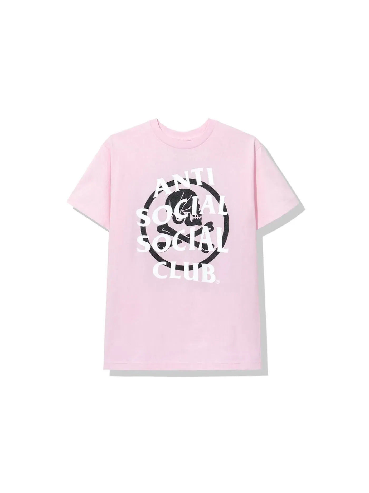 Мужская футболка с принтом Anti Social Social Club x Neighborhood Tee — изображение 1 из 2, розовый