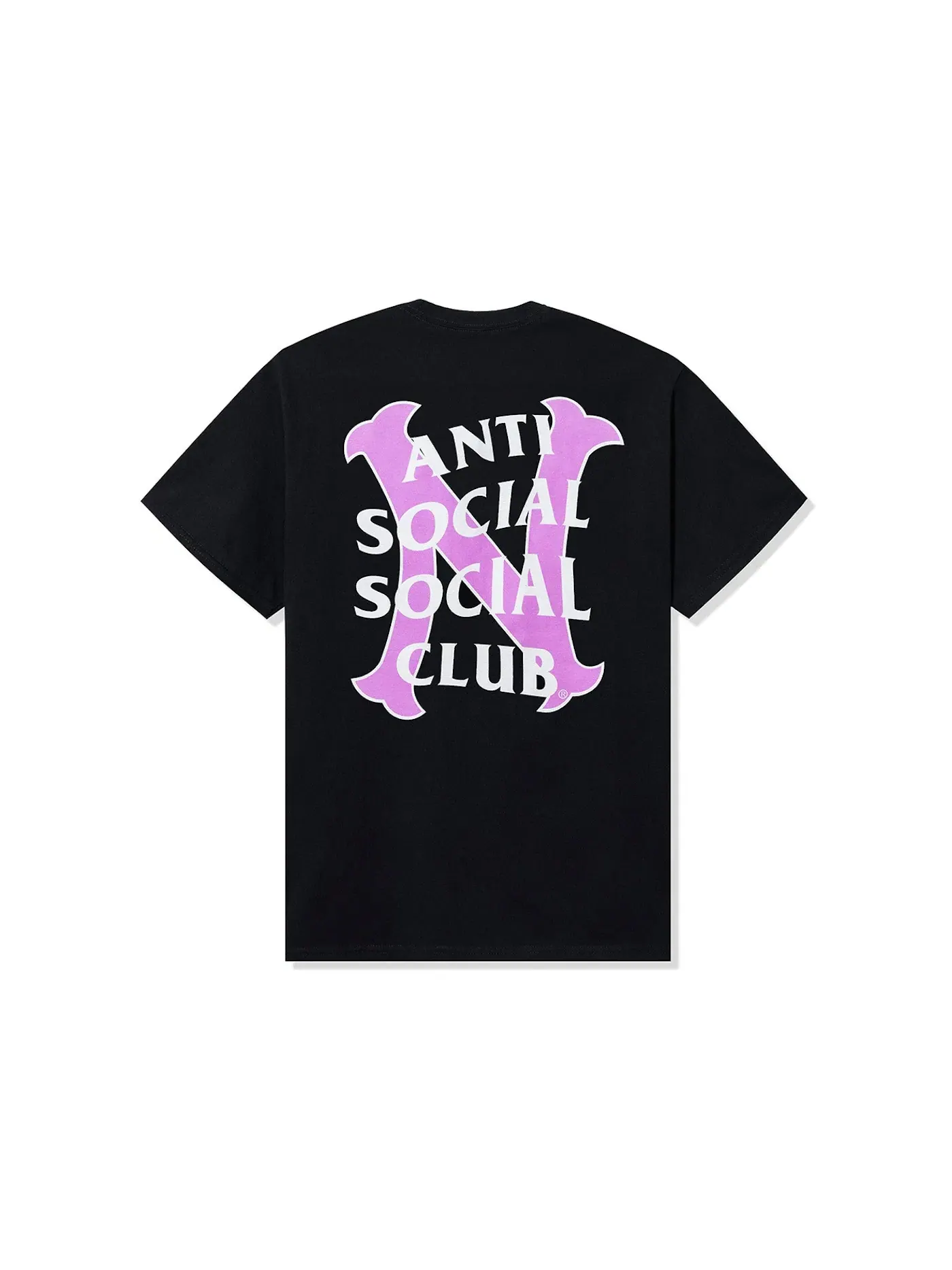 Мужская футболка с принтом Anti Social Social Club x Neighborhood N Tee — изображение 2 из 2, черный