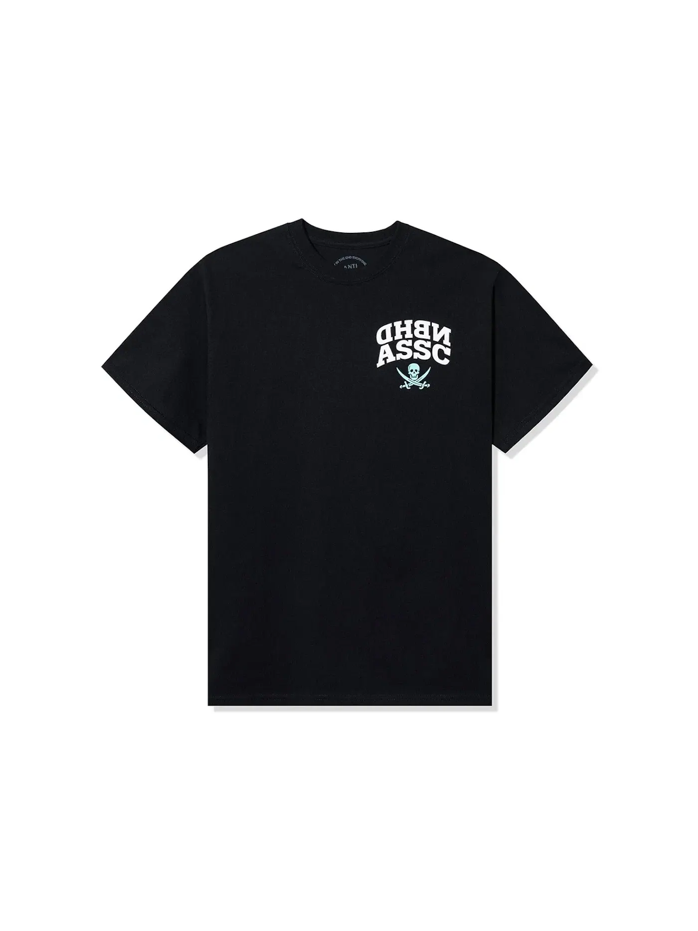 Мужская футболка с принтом Reverse Blue Logo Tee Anti Social Social Club — изображение 1 из 2, черный