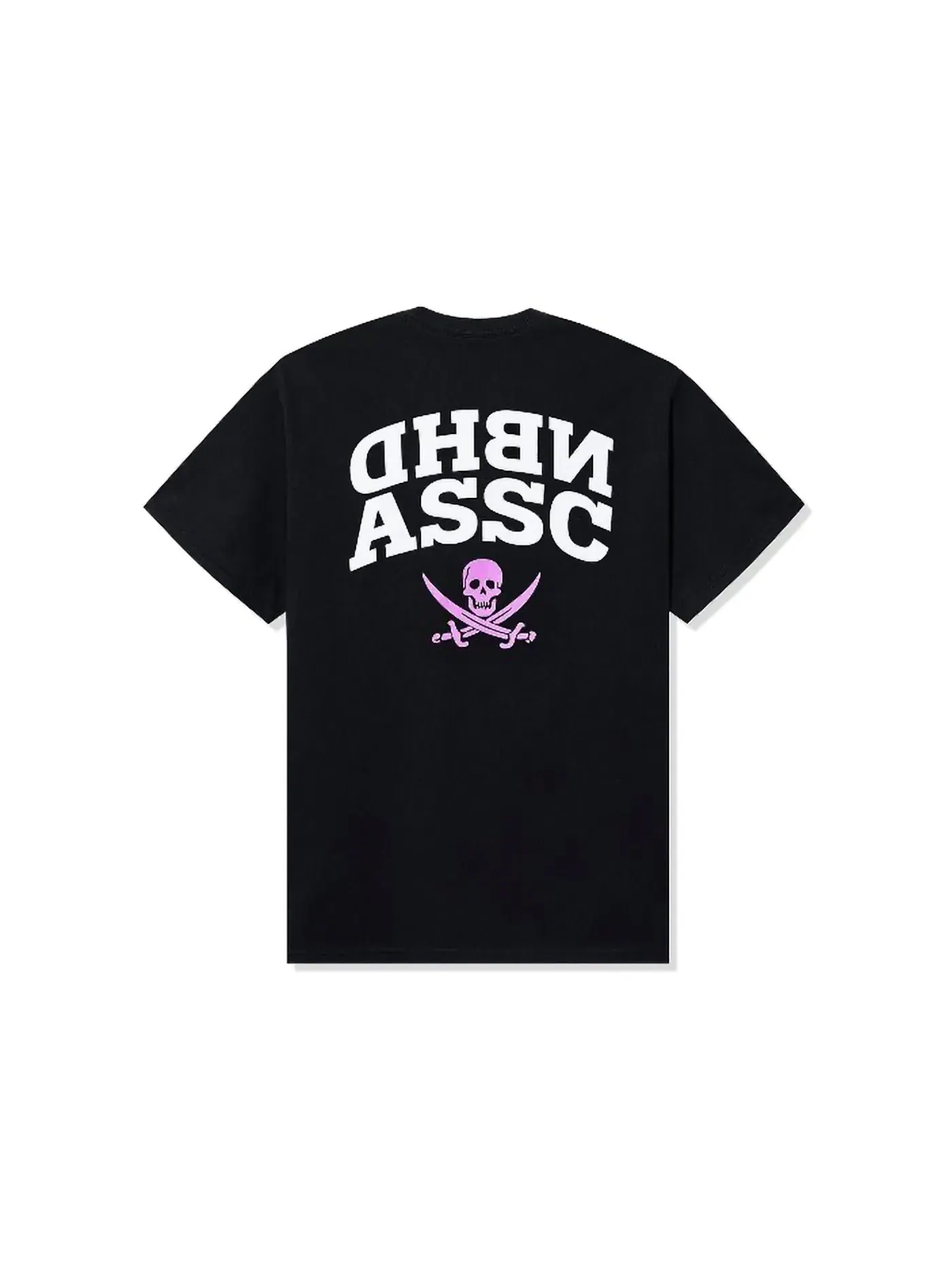 Мужская футболка с принтом Anti Social Social Club x Neighborhood Reverse Pink Logo Tee — изображение 2 из 2, черный
