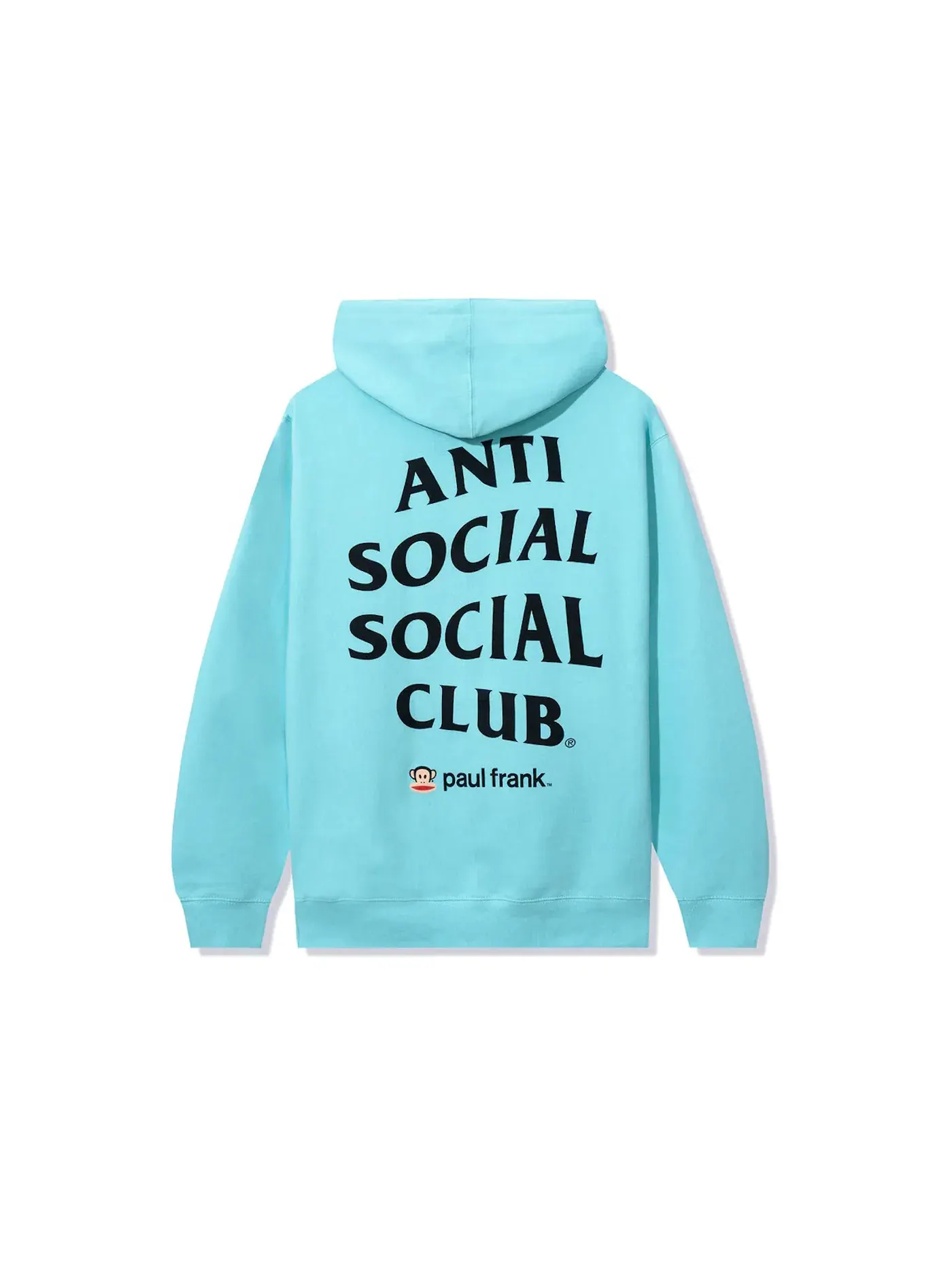 Мужской худи с принтом Anti Social Social Club x Paul Frank Hoodie Mint — изображение 2 из 2, мята