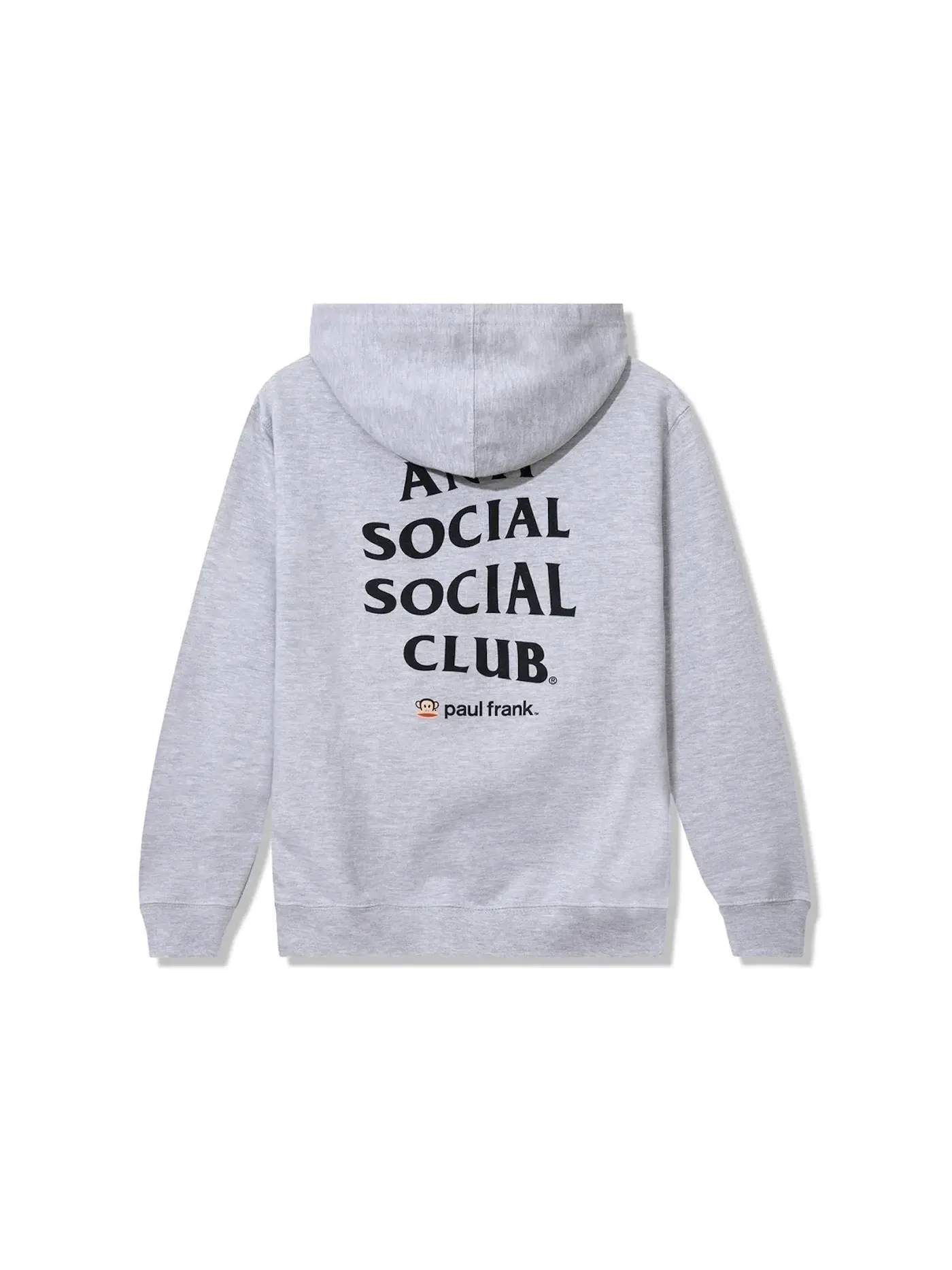 Детский худи с принтом Anti Social Social Club x Paul Frank Youth Logo Hoodie — изображение 2 из 2, серый