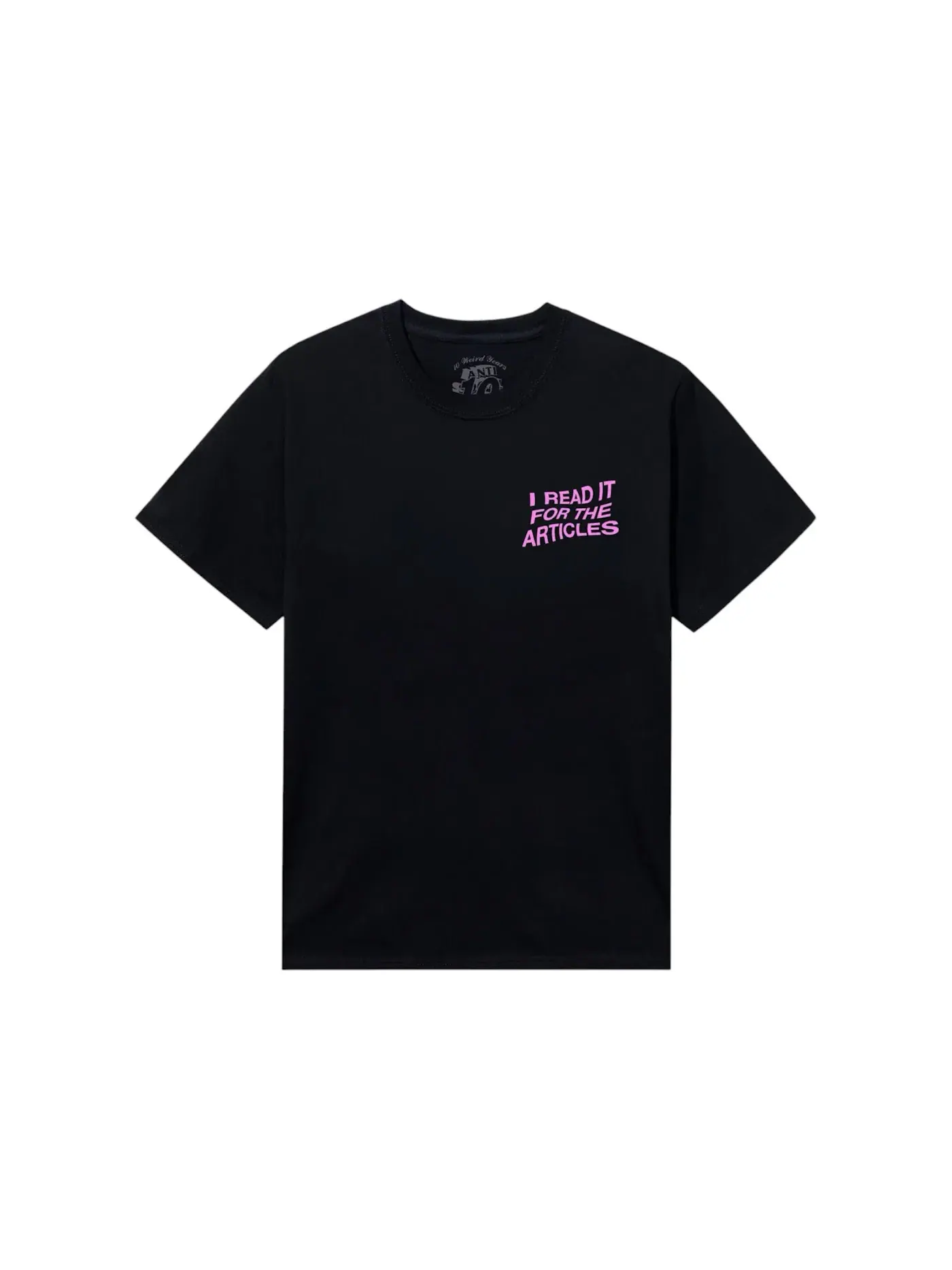 Мужская футболка с принтом Anti Social Social Club x Playboy Read It Tee — изображение 2 из 2, черный