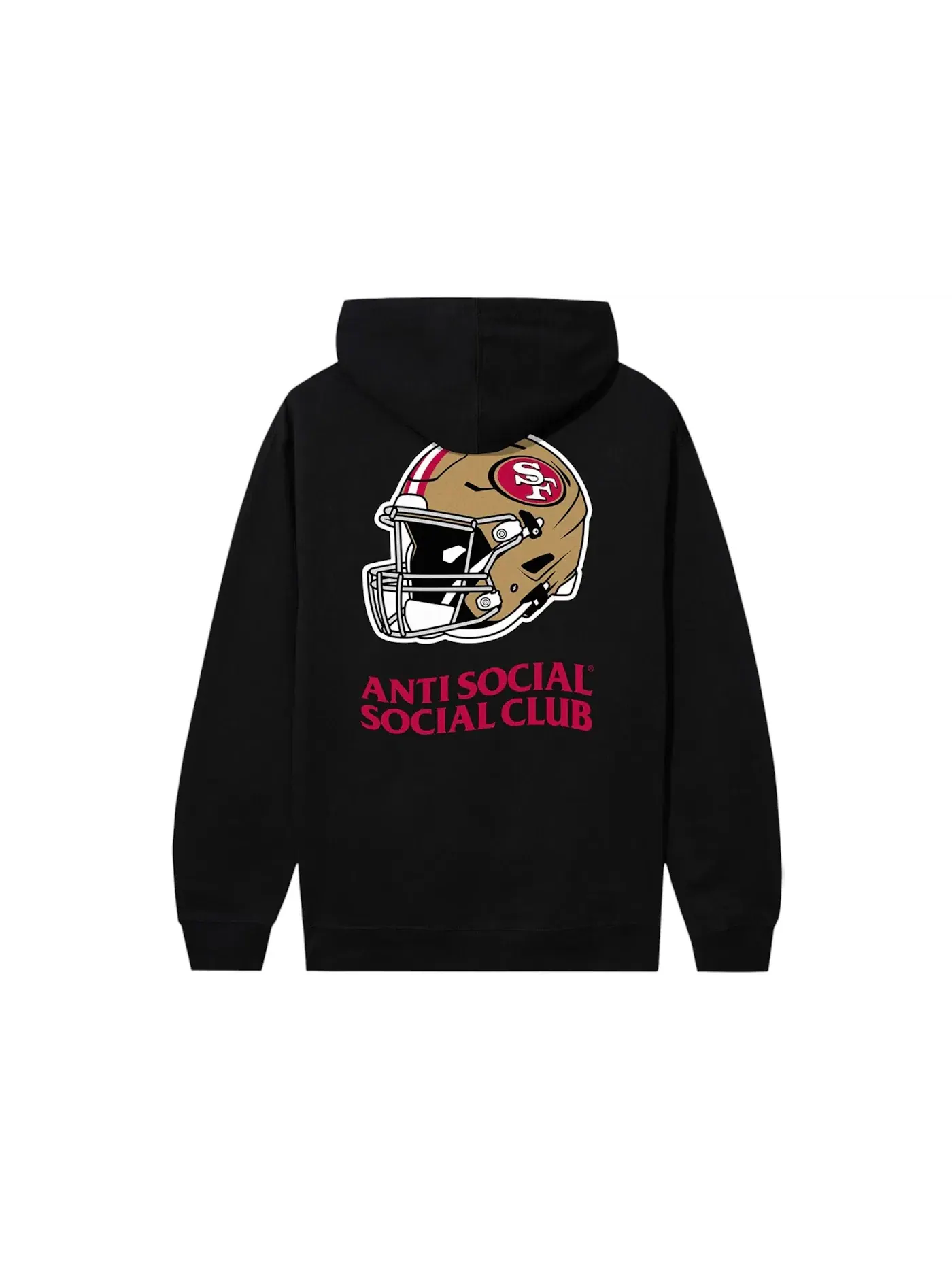 Мужская худи с принтом Impact Hoodie Anti Social Social Club — изображение 1 из 2, черный