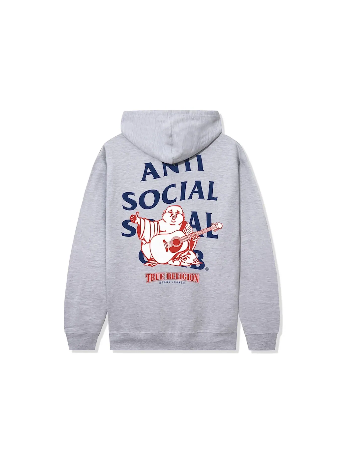 Мужской худи с принтом Anti-Truth Premium Heavyweight Anti Social Social Club — изображение 1 из 2, серый