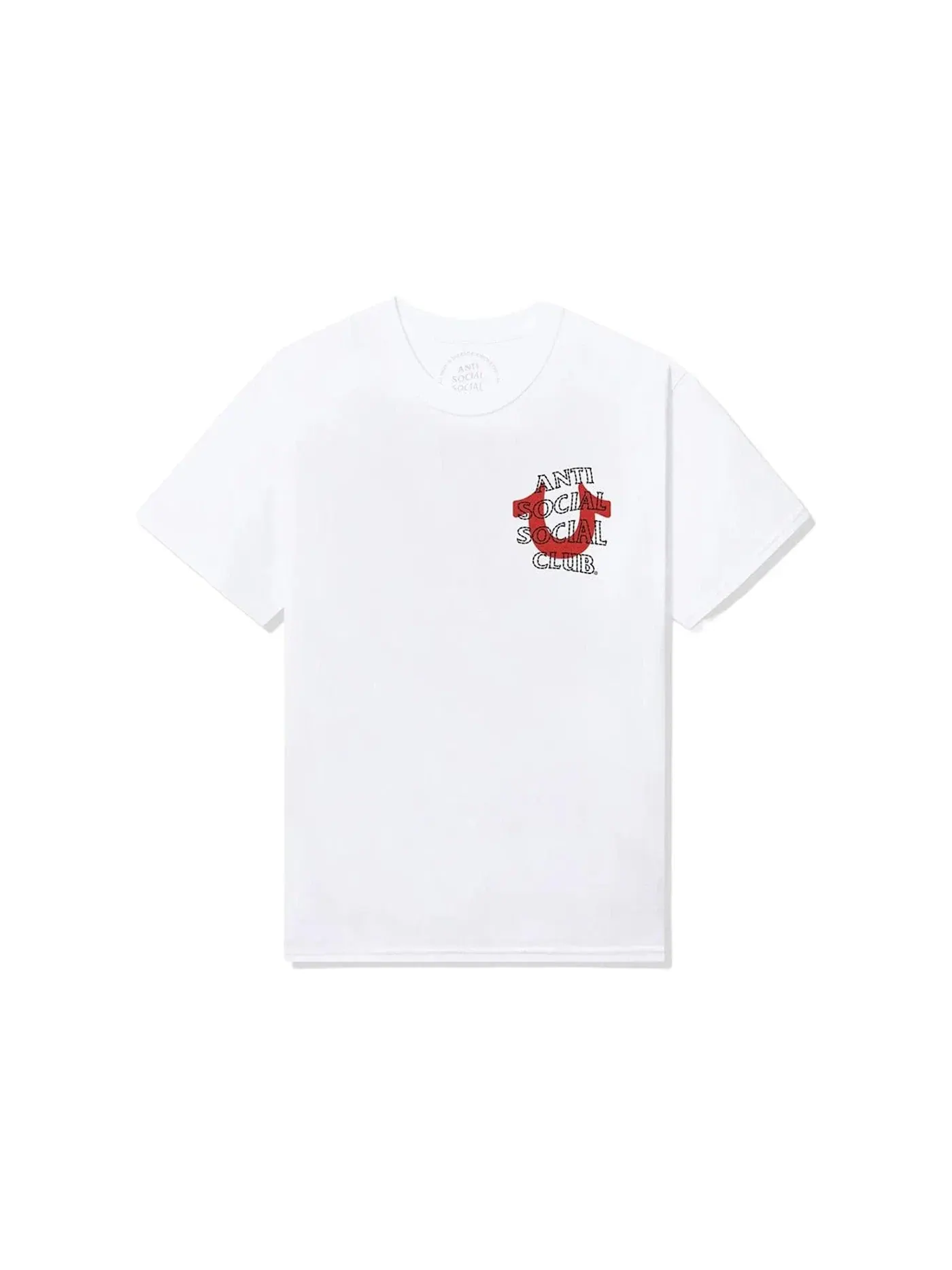 Мужская футболка с принтом Anti-Truth Premium Heavyweight Tee Anti Social Social Club — изображение 2 из 2, белый
