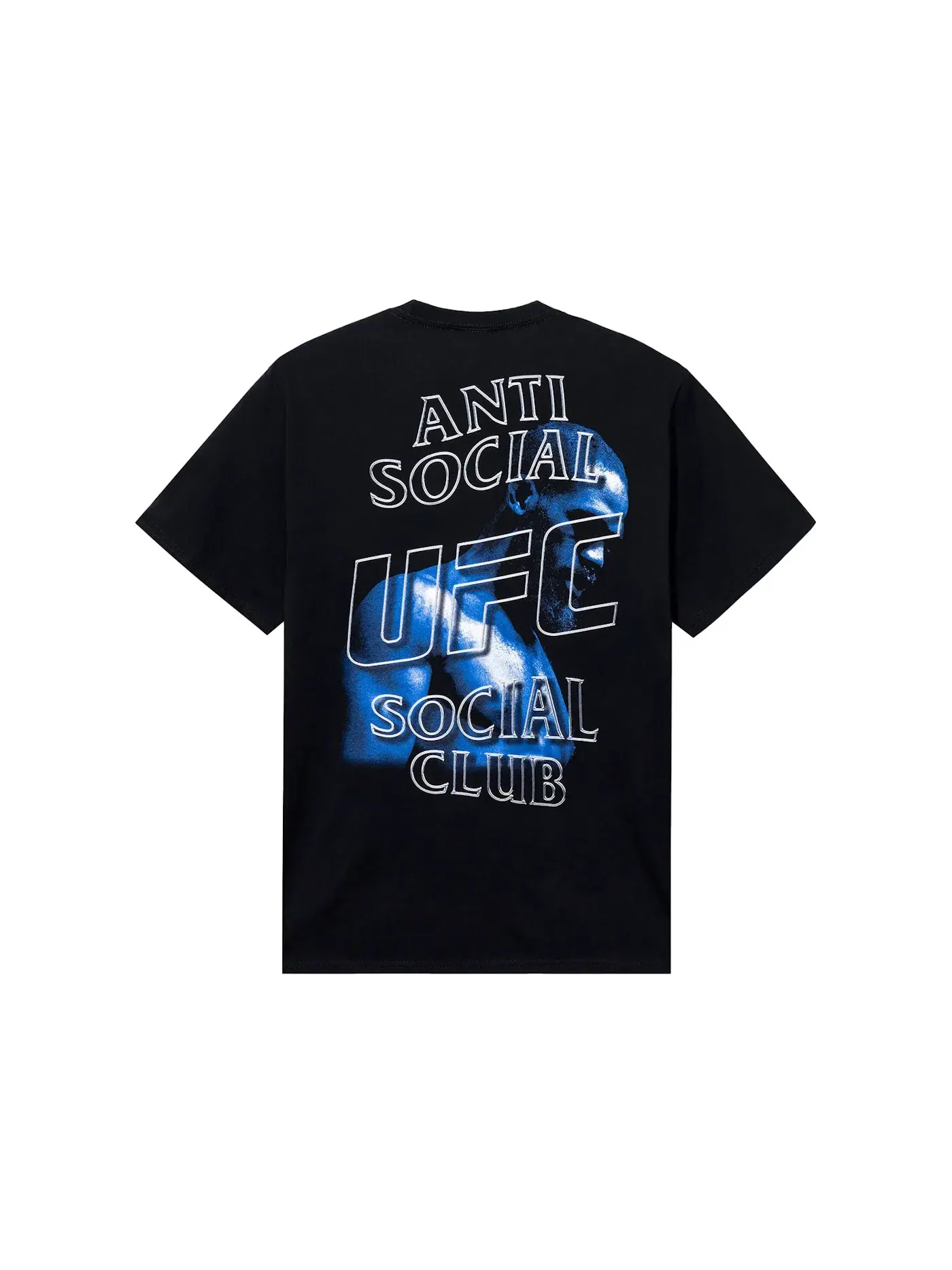 Мужская футболка с принтом Anti Social Social Club x UFC Jon Jones Tee — изображение 2 из 2, черный