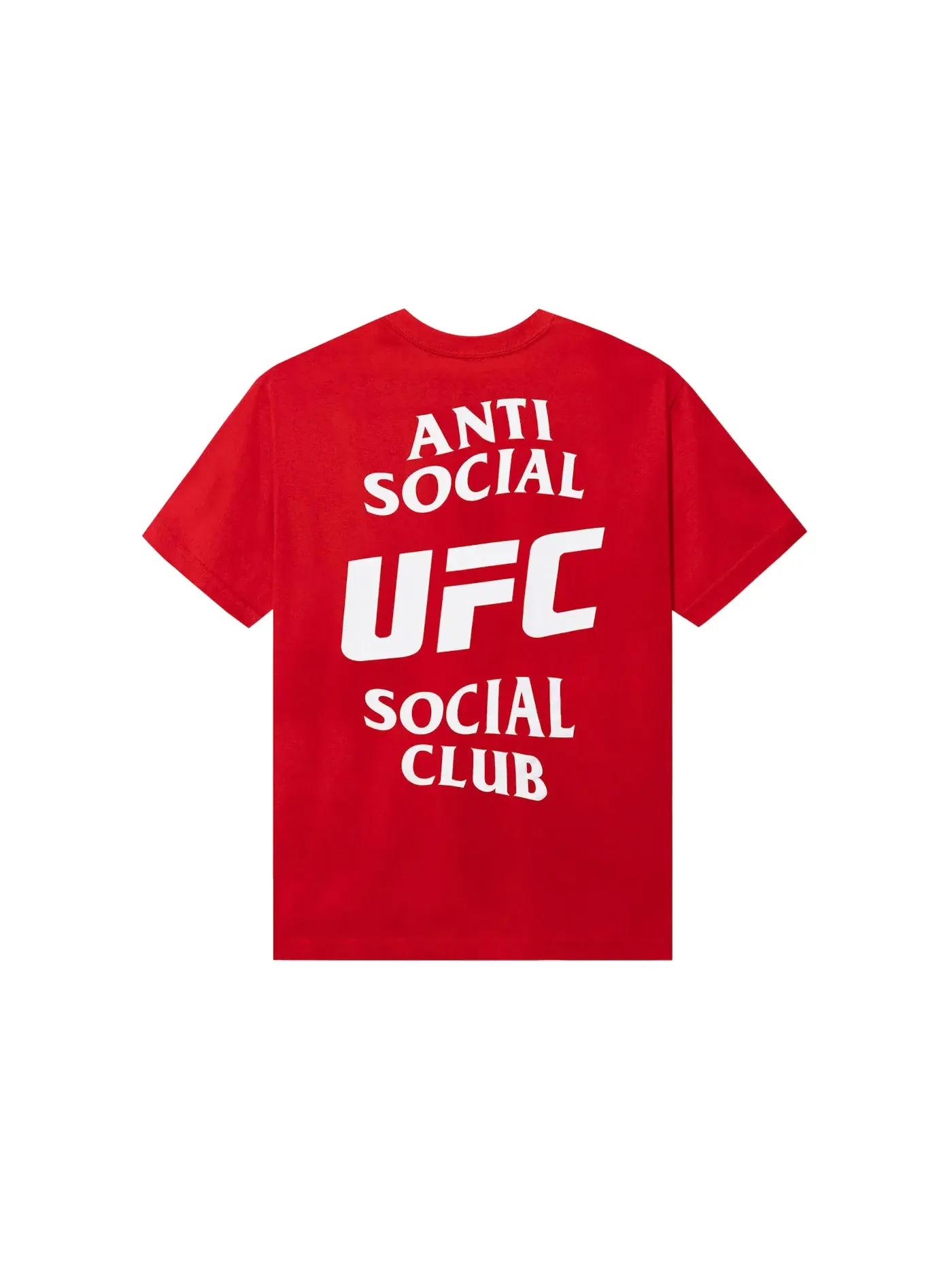 Мужская футболка с принтом Anti Social Social Club x UFC Self-Titled Tee — изображение 1 из 2, красный