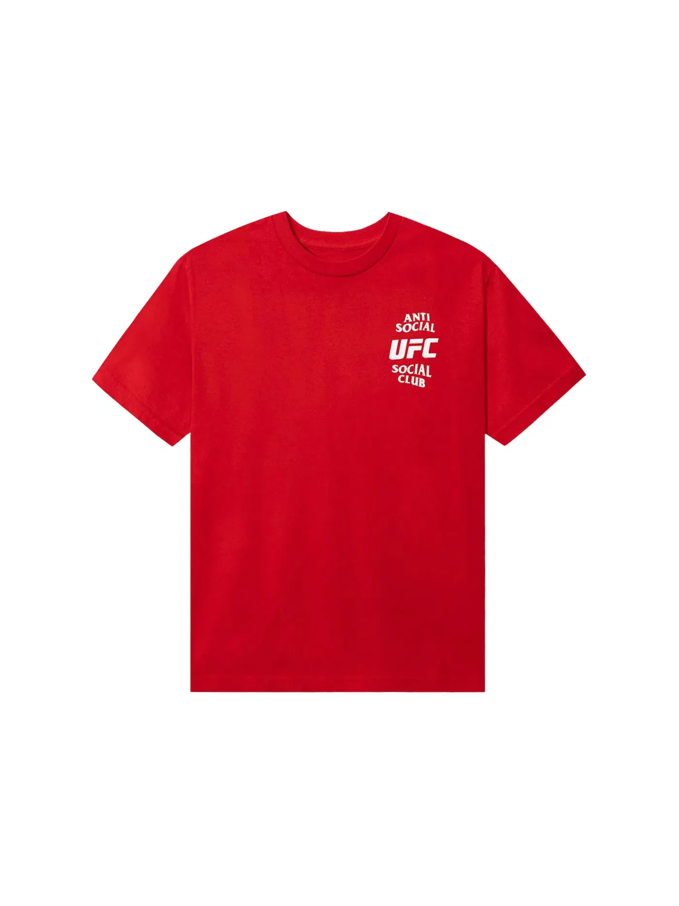 Мужская футболка с принтом Anti Social Social Club x UFC Self-Titled Tee — изображение 2 из 2, красный