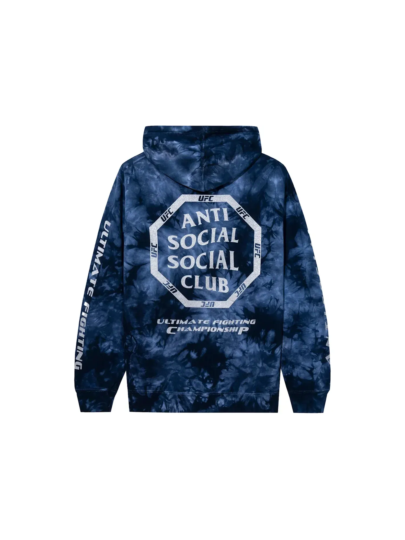 Мужская худи с принтом Ultimatum Anti Social Social Club — изображение 1 из 2, синий